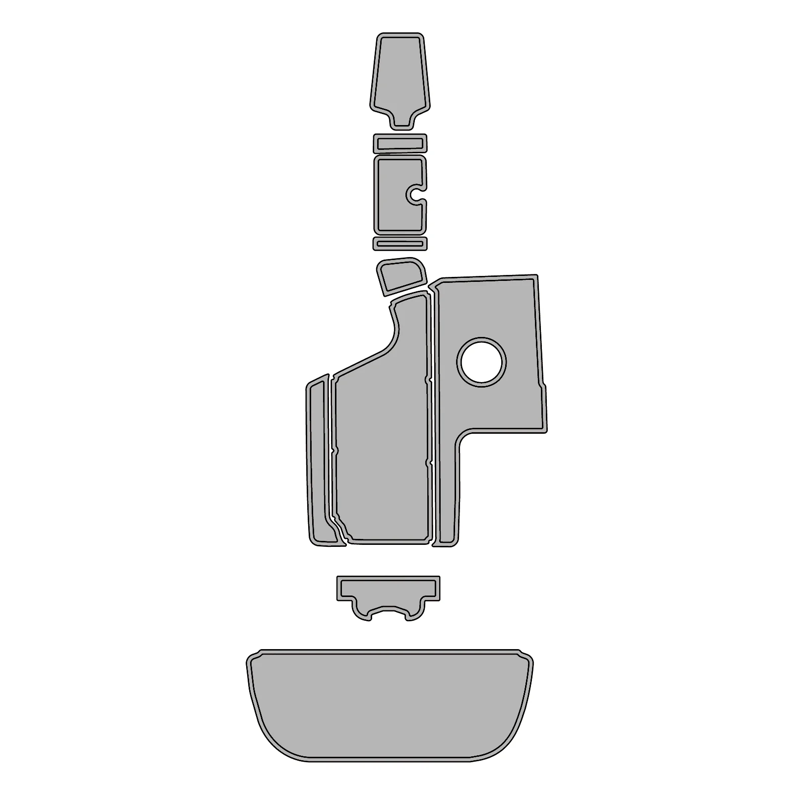 2013 Centurion Avalanche – Custom EVA Foam Boat Flooring Kit - HXBYX