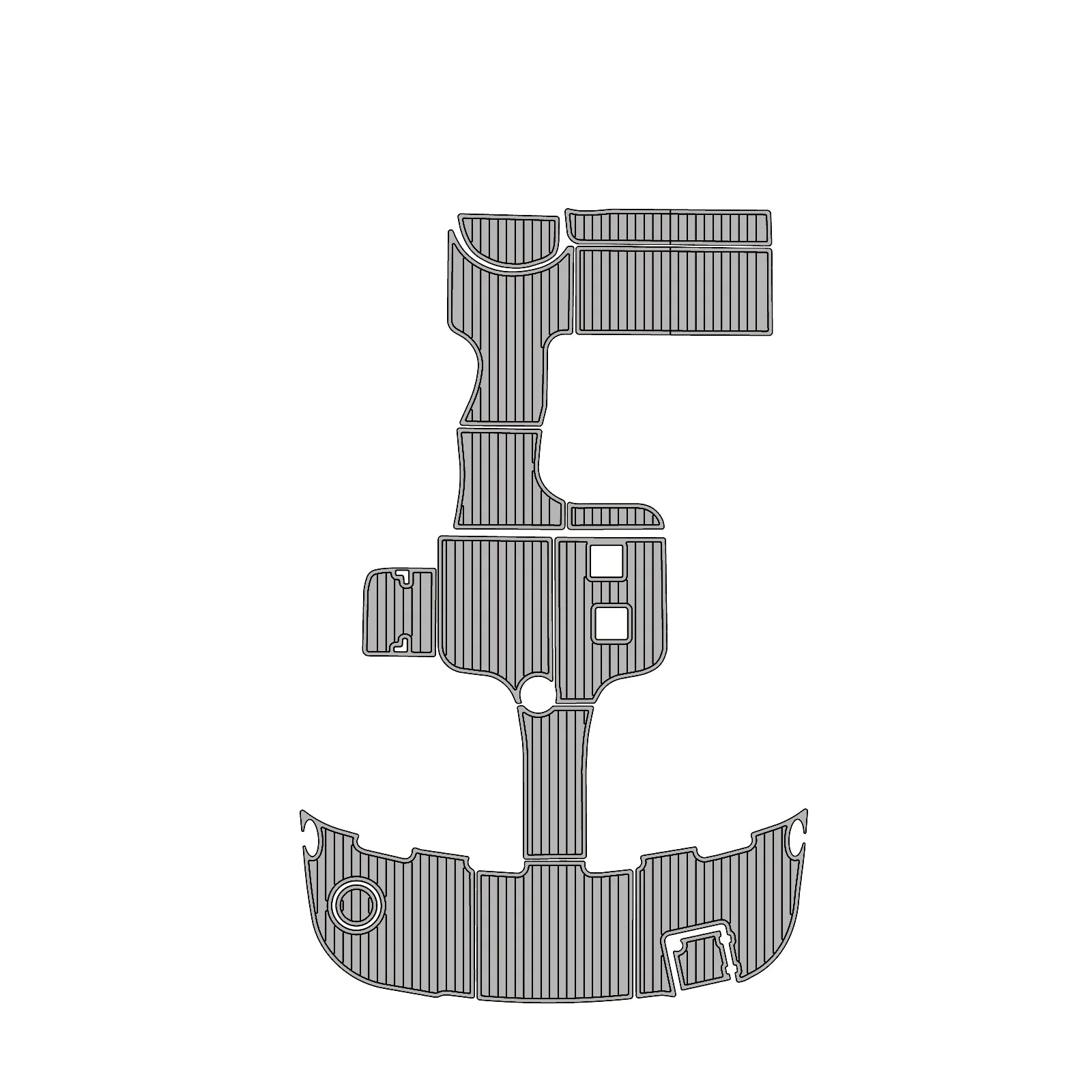 2007 | Chaparral | Signature 330 - Custom EVA Foam Marine Flooring Kit - HXBYX