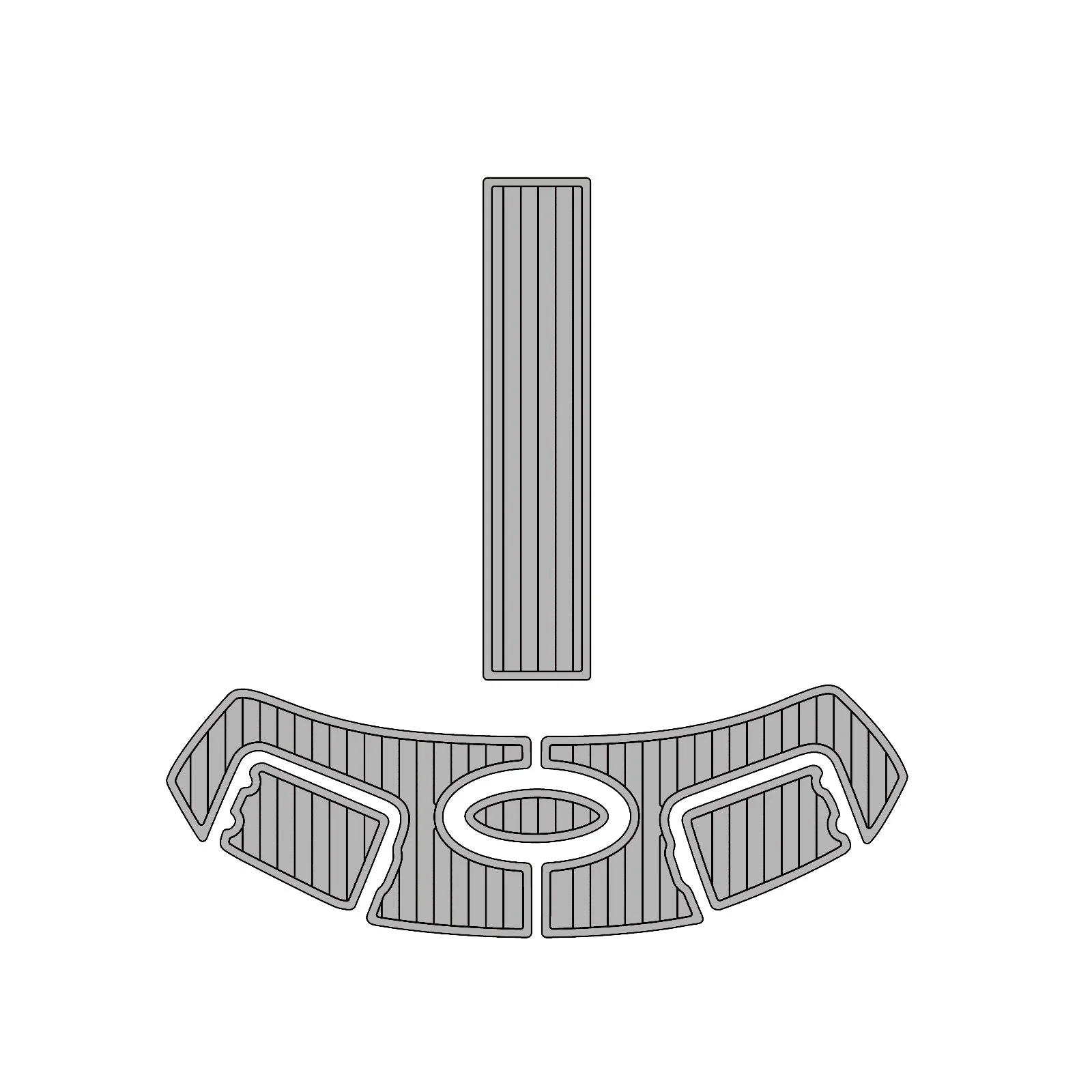 Chaparral | 256 SSI - Custom EVA Foam Marine Flooring Kit - HXBYX