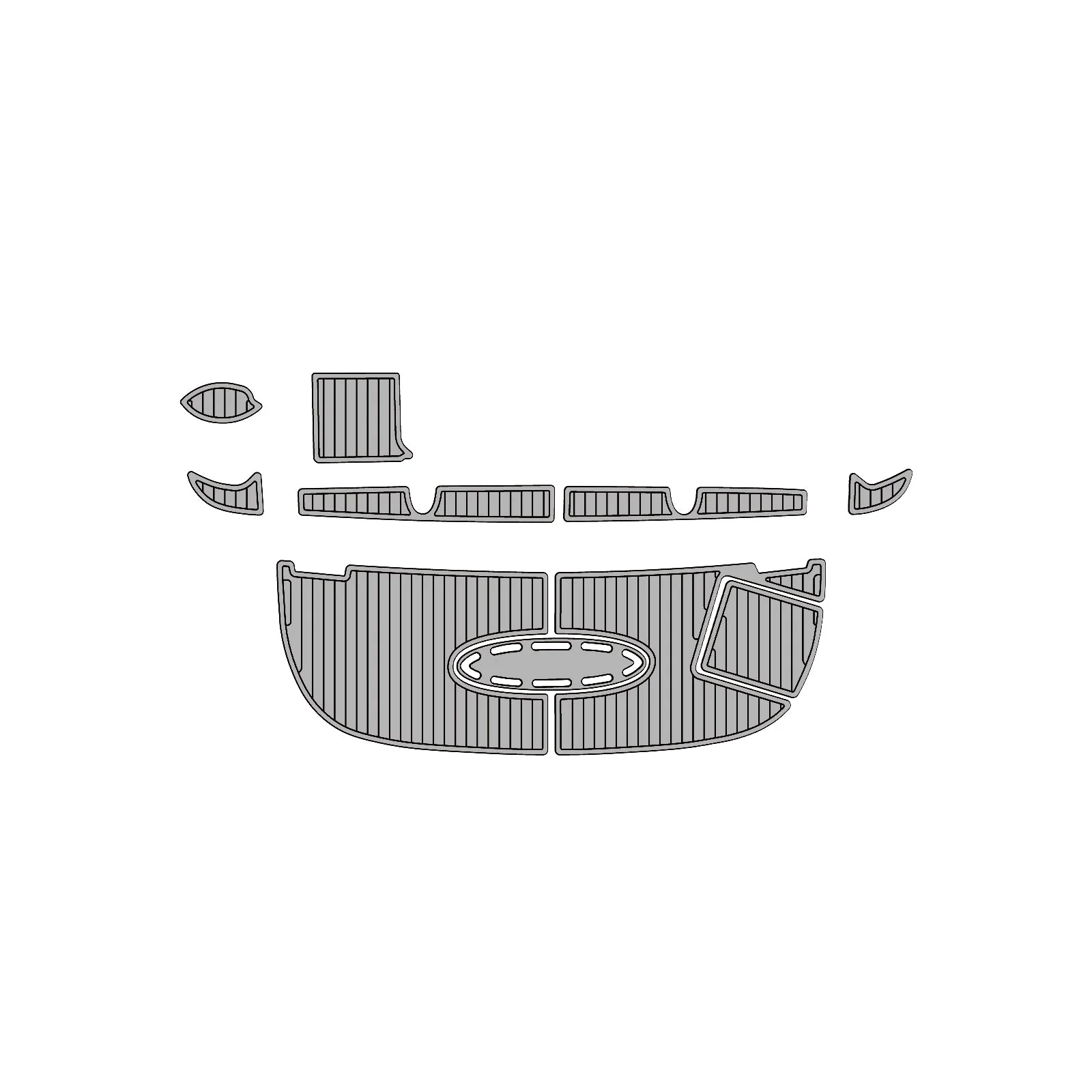 2007 | Sea Ray | Sundancer 320 – Custom EVA Foam Marine Flooring Kit - HXBYX