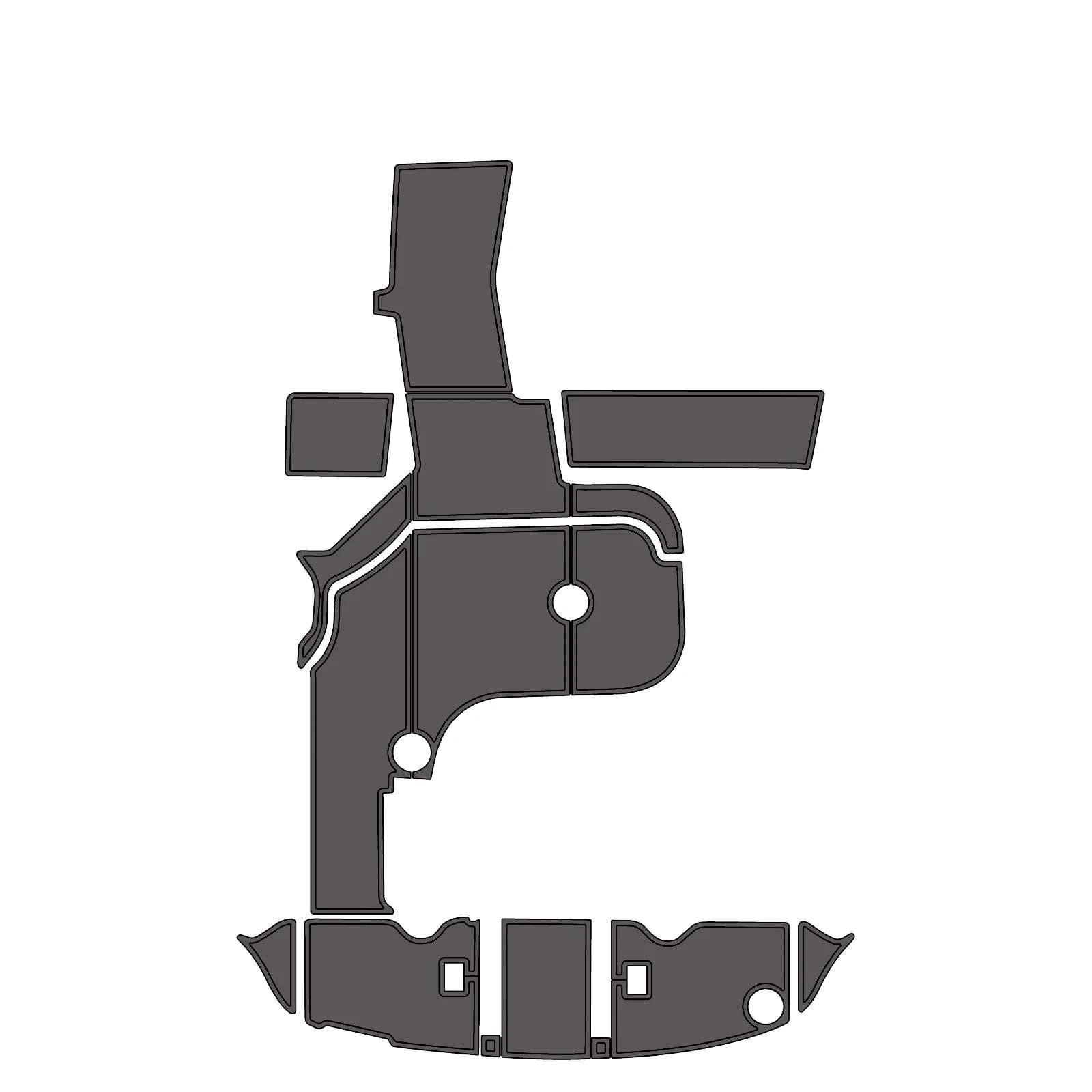 Sea Ray 34 Express – Custom EVA Foam Marine Flooring Kit - HXBYX
