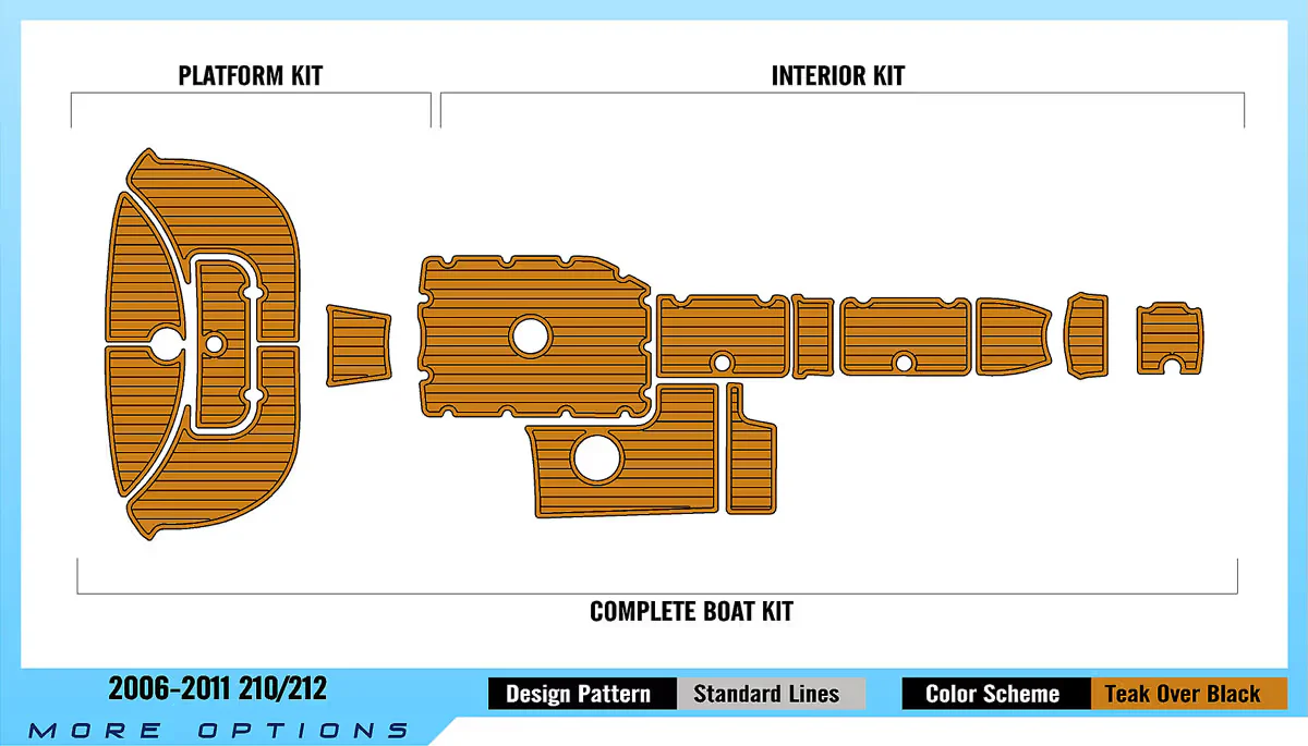 2006-2011 | Yamaha | AR/SX 210 & 212 - EVA Foam Marine Flooring Kit - HXBYX