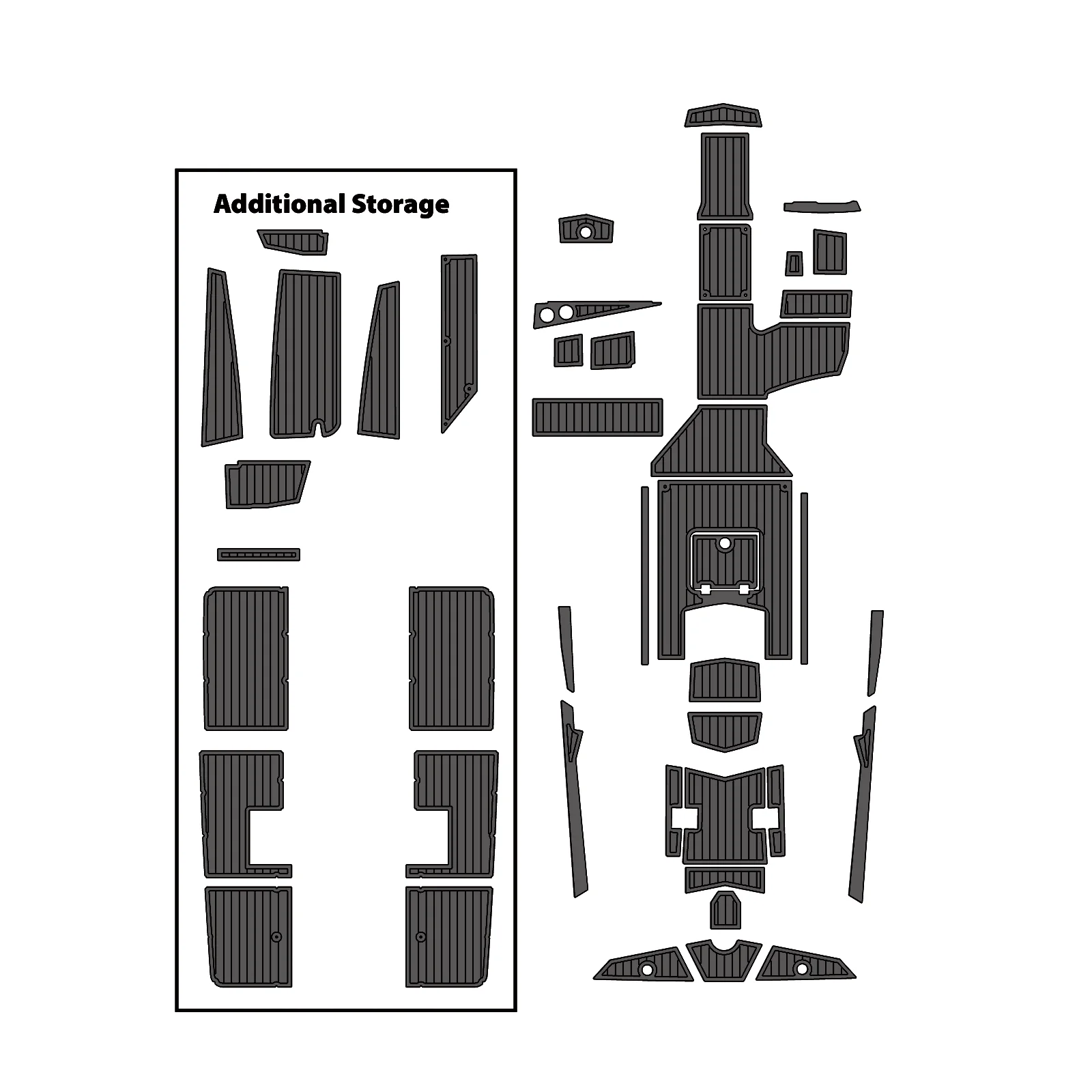 2019 Tige RZX20 – Custom EVA Foam Marine Flooring Kit - HXBYX