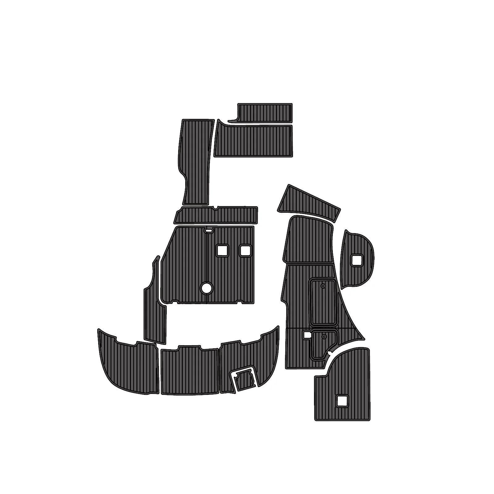 2005 | Chaparral | 310 - Custom EVA Foam Marine Flooring Kit - HXBYX