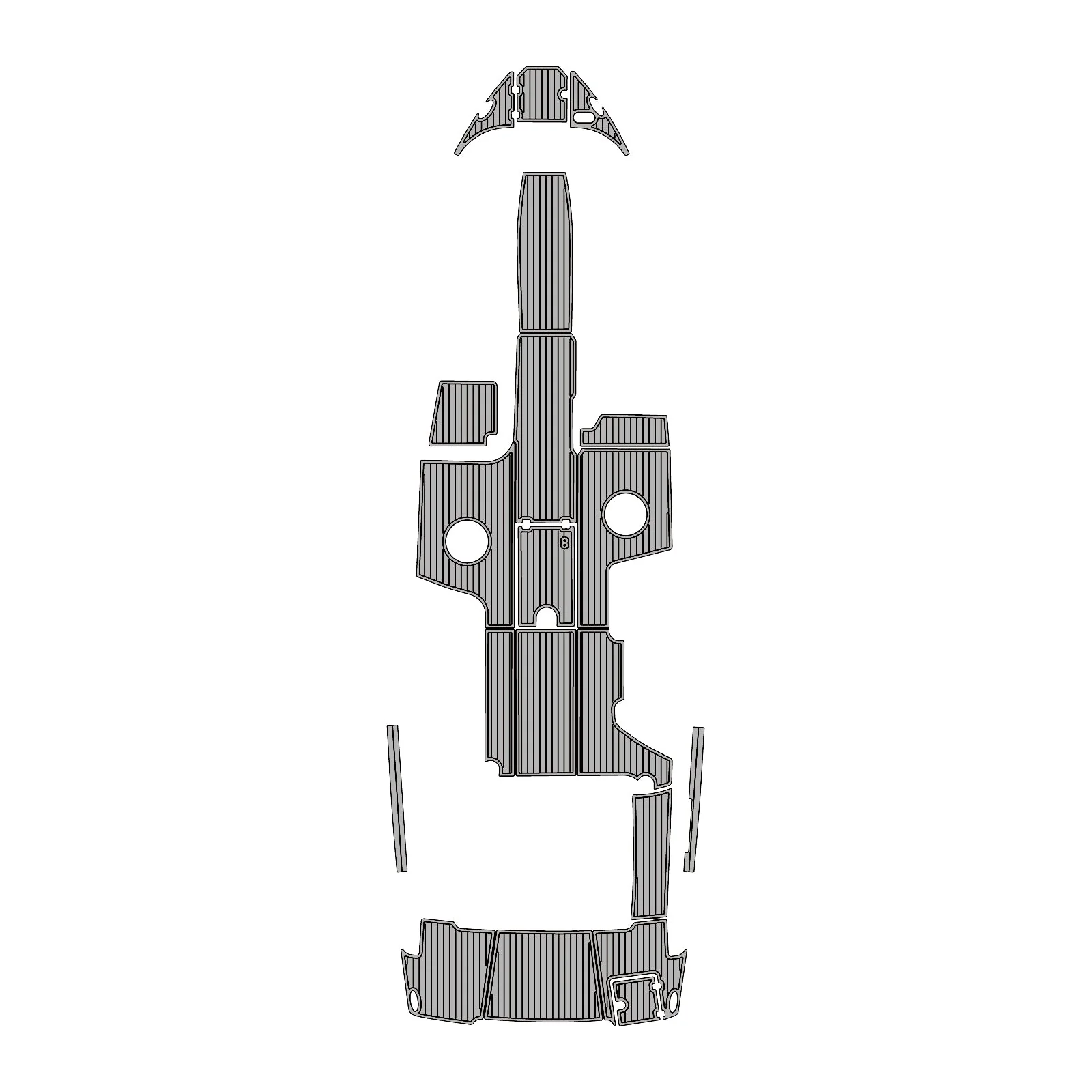 2018 | Chaparral | 287 SSX - Custom EVA Foam Marine Flooring Kit - HXBYX