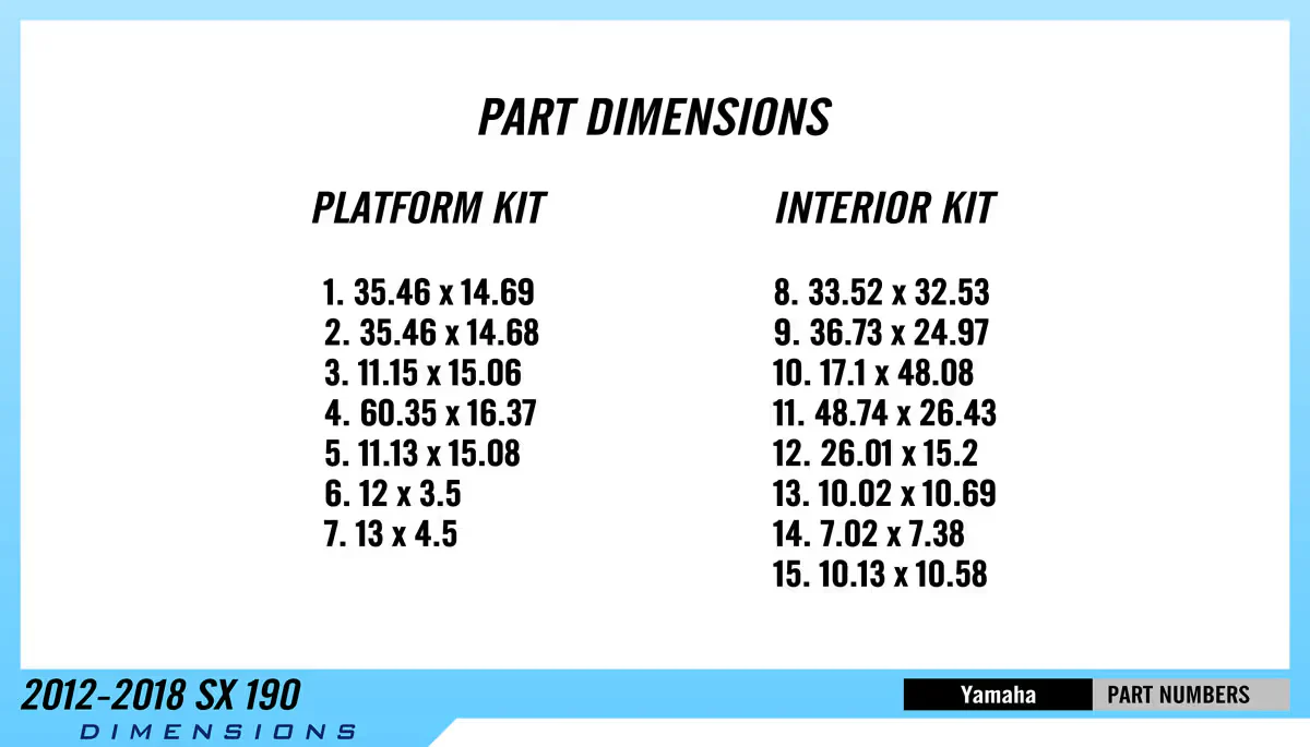 2012-2018 | Yamaha | SX 190 – Custom EVA Foam Marine Flooring Kit - HXBYX