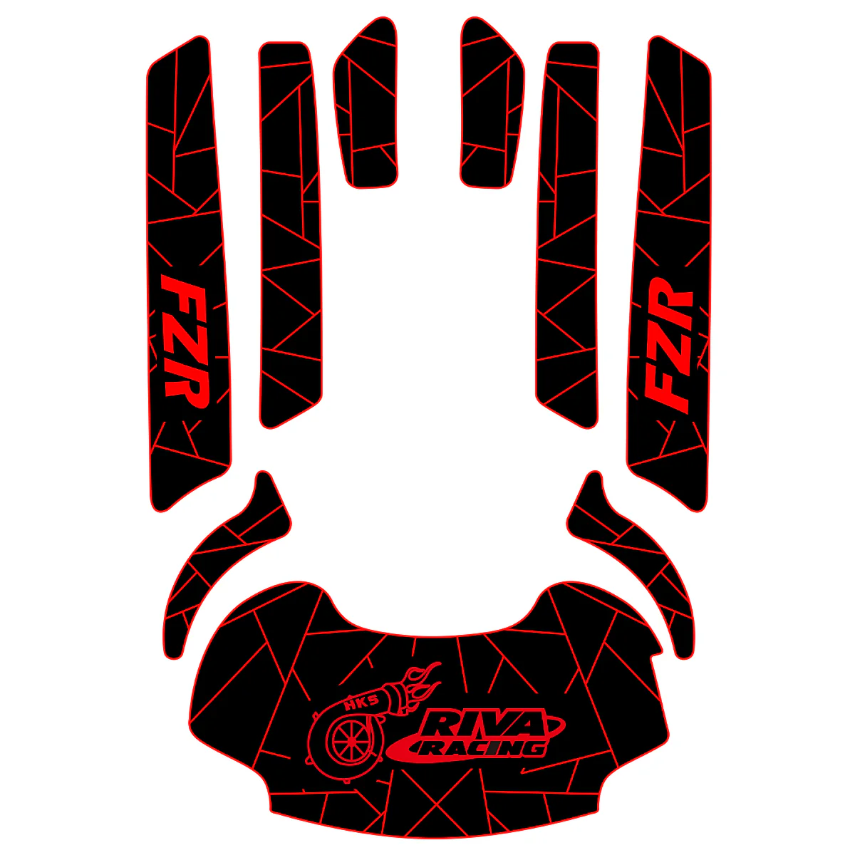 2009-2016 Yamaha FZR / FZS - Custom EVA Foam Jet Ski Mats Kit - HXBYX