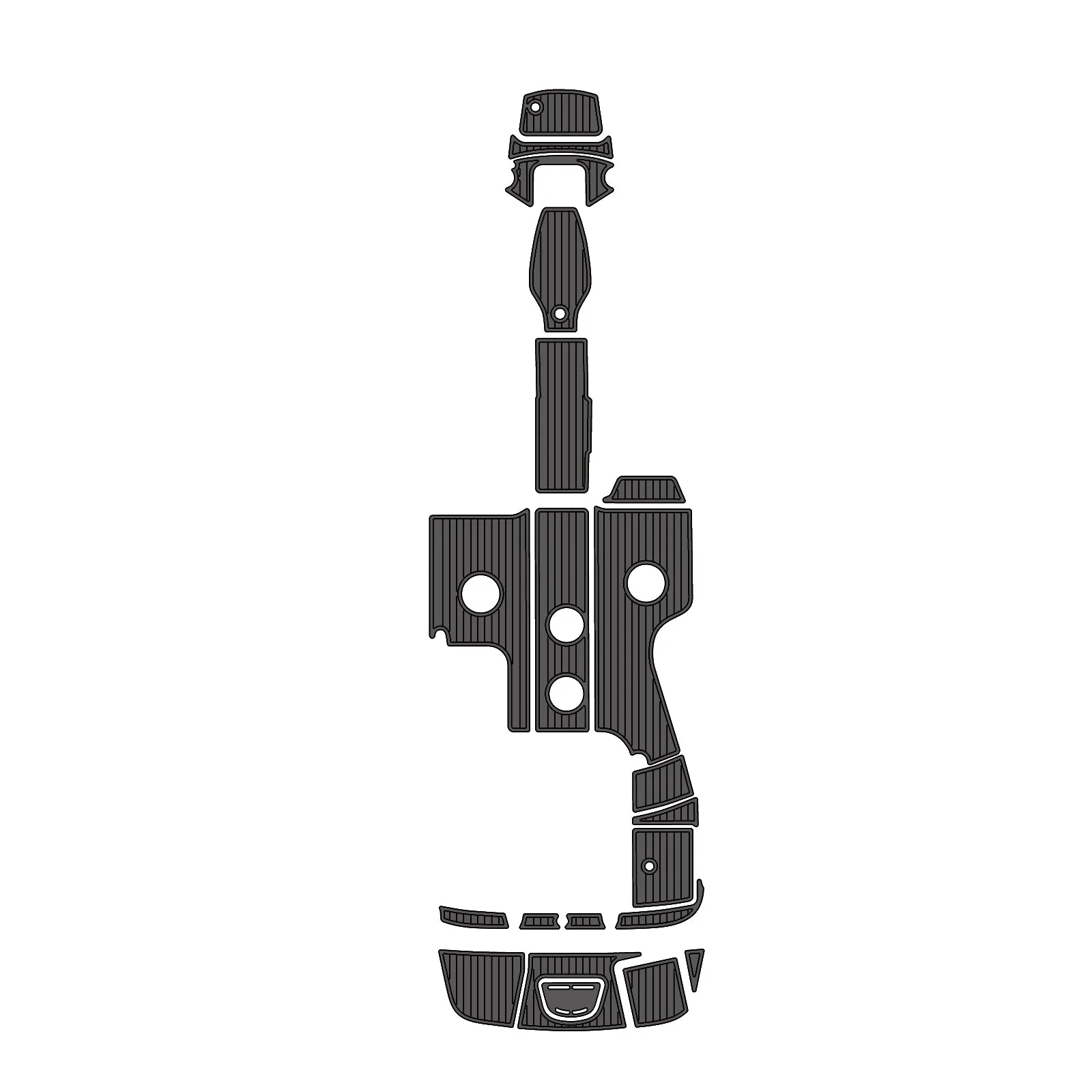 2012 Sea Ray Sundeck 240 – Custom EVA Foam Marine Flooring Kit - HXBYX