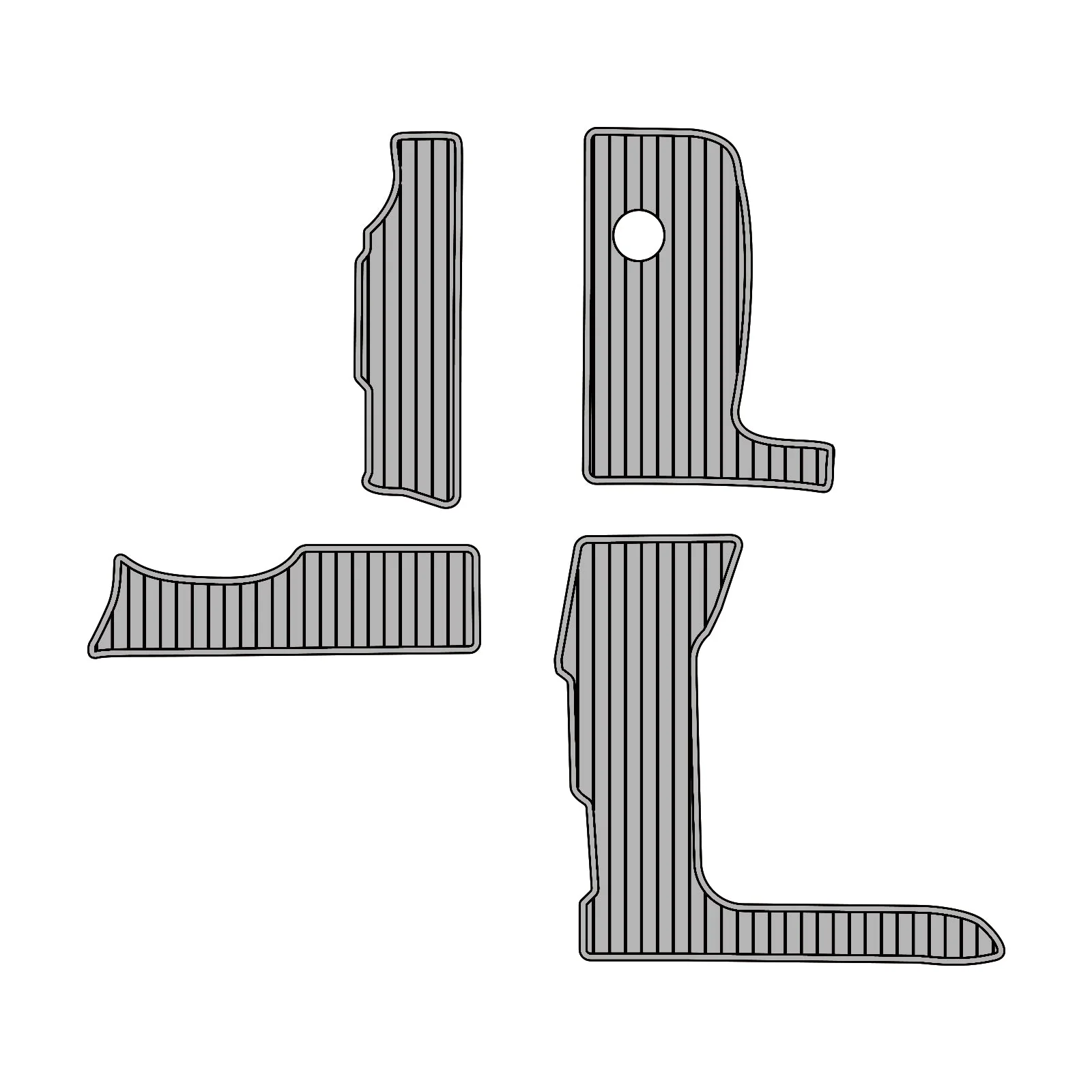 2005 | Sea Ray | Sundancer 390 – Custom EVA Foam Marine Flooring Kit - HXBYX