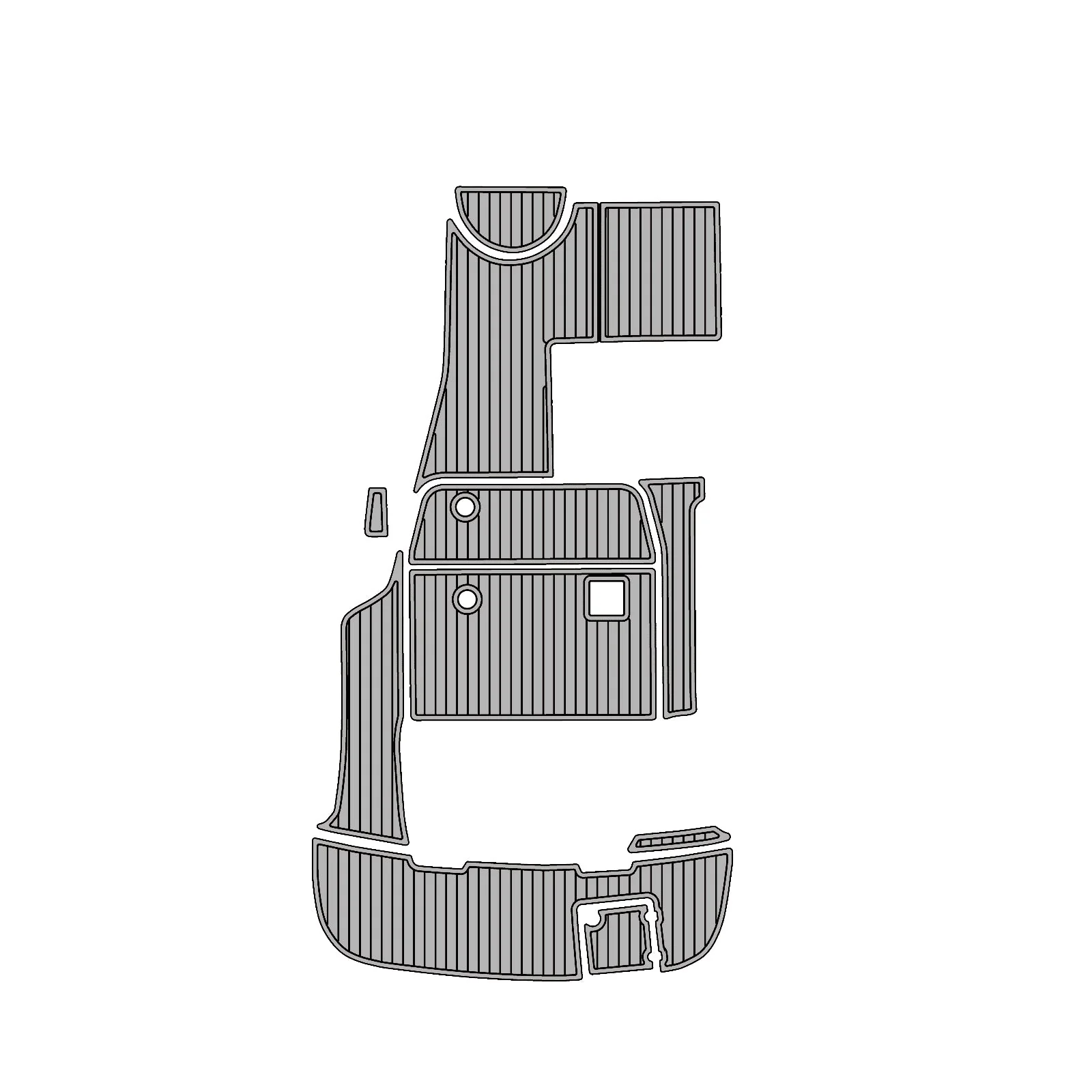 2005 | Chaparral | Signature 240 - Custom EVA Foam Marine Flooring Kit - HXBYX