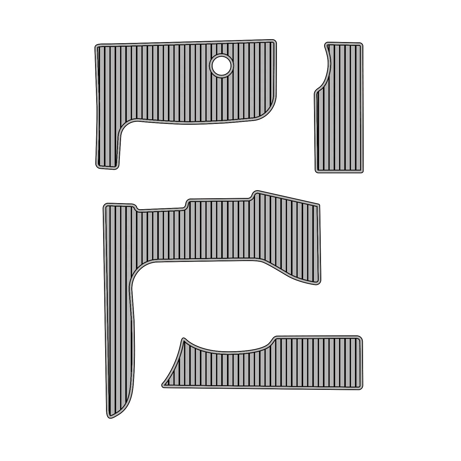 2006-2009 | Sea Ray | Sundancer 400 – Custom EVA Foam Marine Flooring Kit - HXBYX