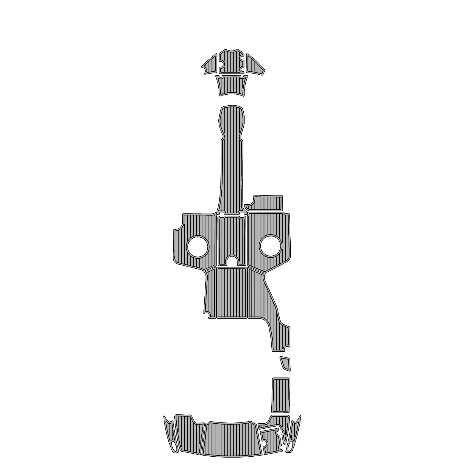 2011 | Chaparral | Sunesta 224 - Custom EVA Foam Boat Flooring Kit - HXBYX