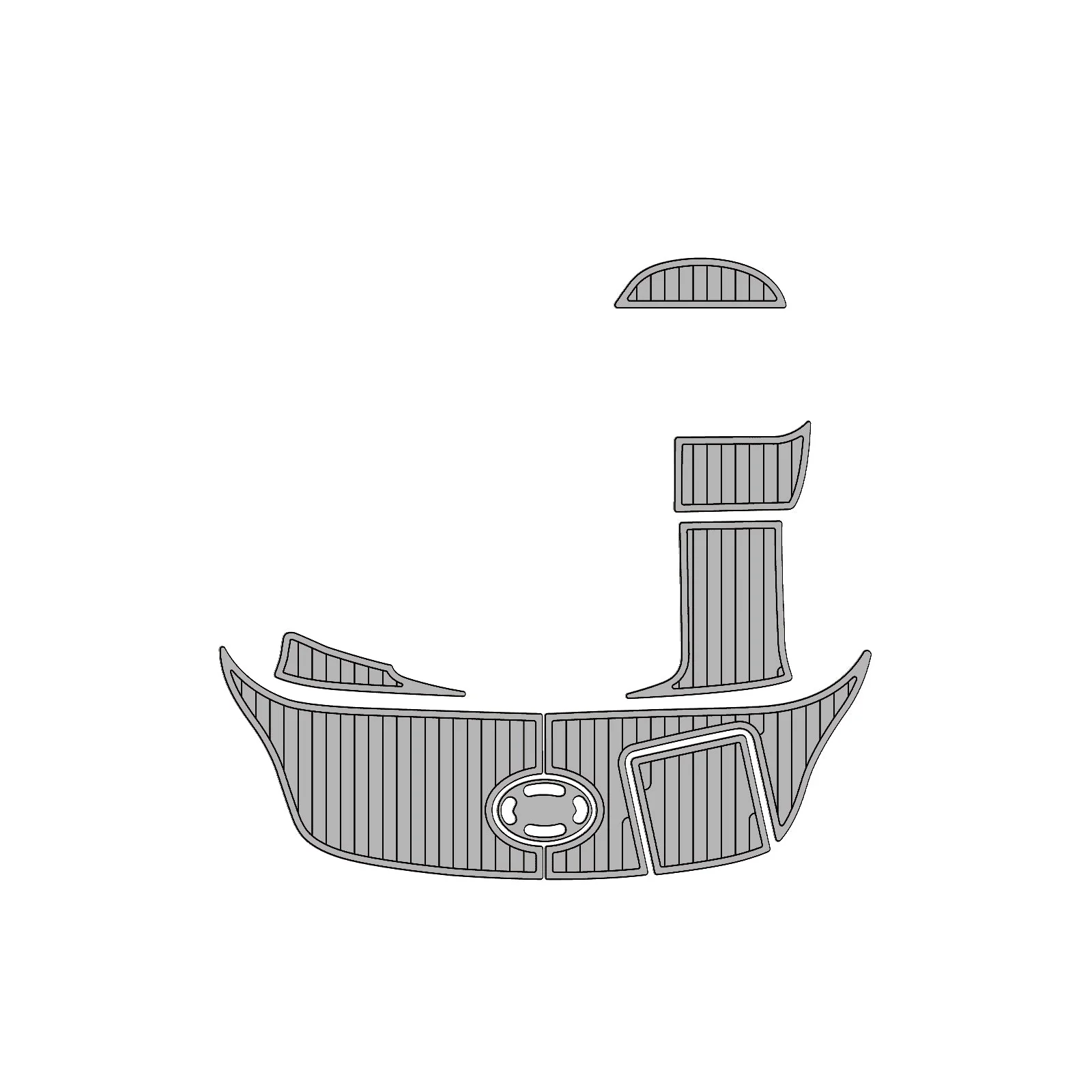 2003 | Sea Ray | Sundeck 220 – Custom EVA Foam Marine Flooring Kit - HXBYX