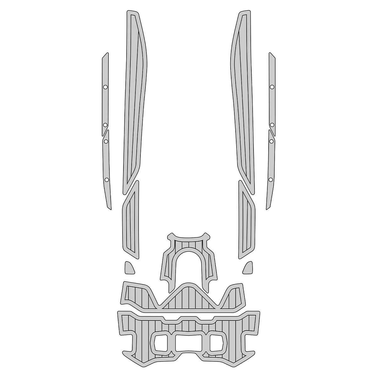 2023-2024 Sea-Doo Explorer - Custom EVA Foam Jet Ski Deck Mats Kit - HXBYX