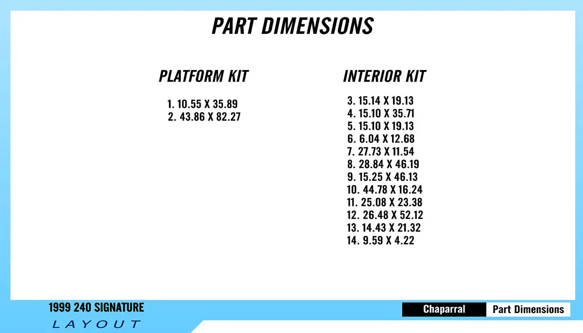 1999 | Chaparral | 240 Signature - Custom EVA Foam Boat Flooring Kit - HXBYX
