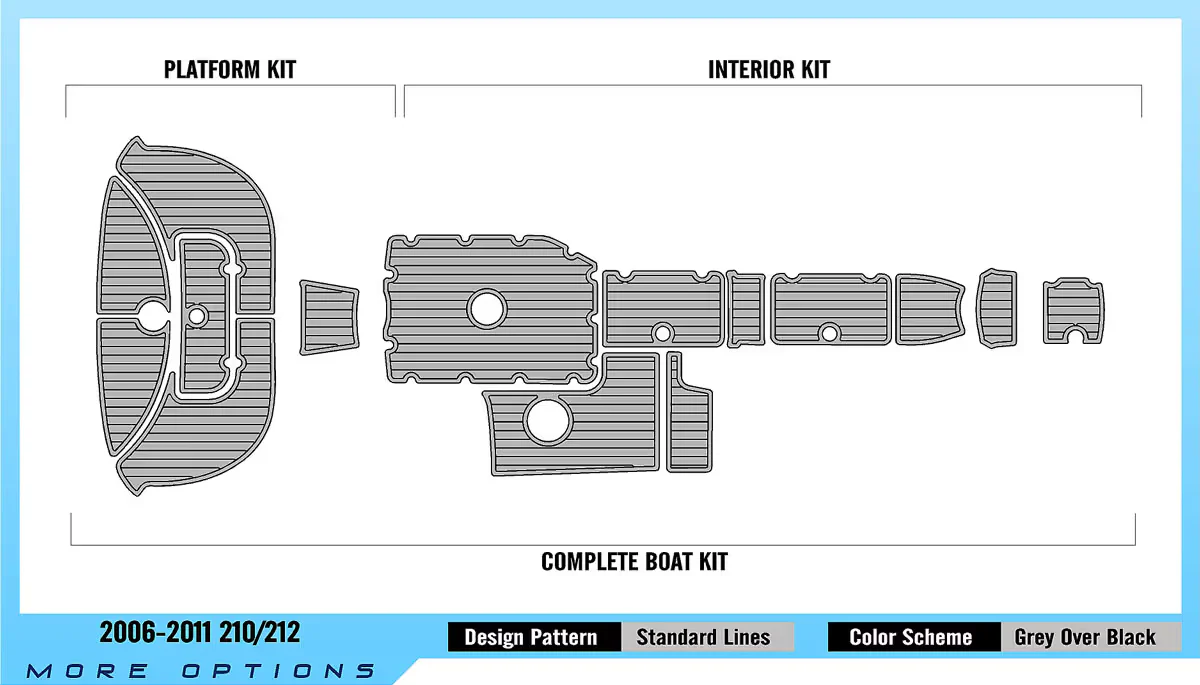 2006-2011 | Yamaha | AR/SX 210 & 212 - EVA Foam Marine Flooring Kit - HXBYX