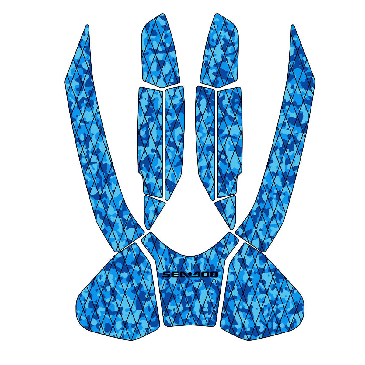 2016-2017 Sea-Doo Wake Pro 215 - Custom EVA Foam Jet Ski Deck Mats Kit - HXBYX