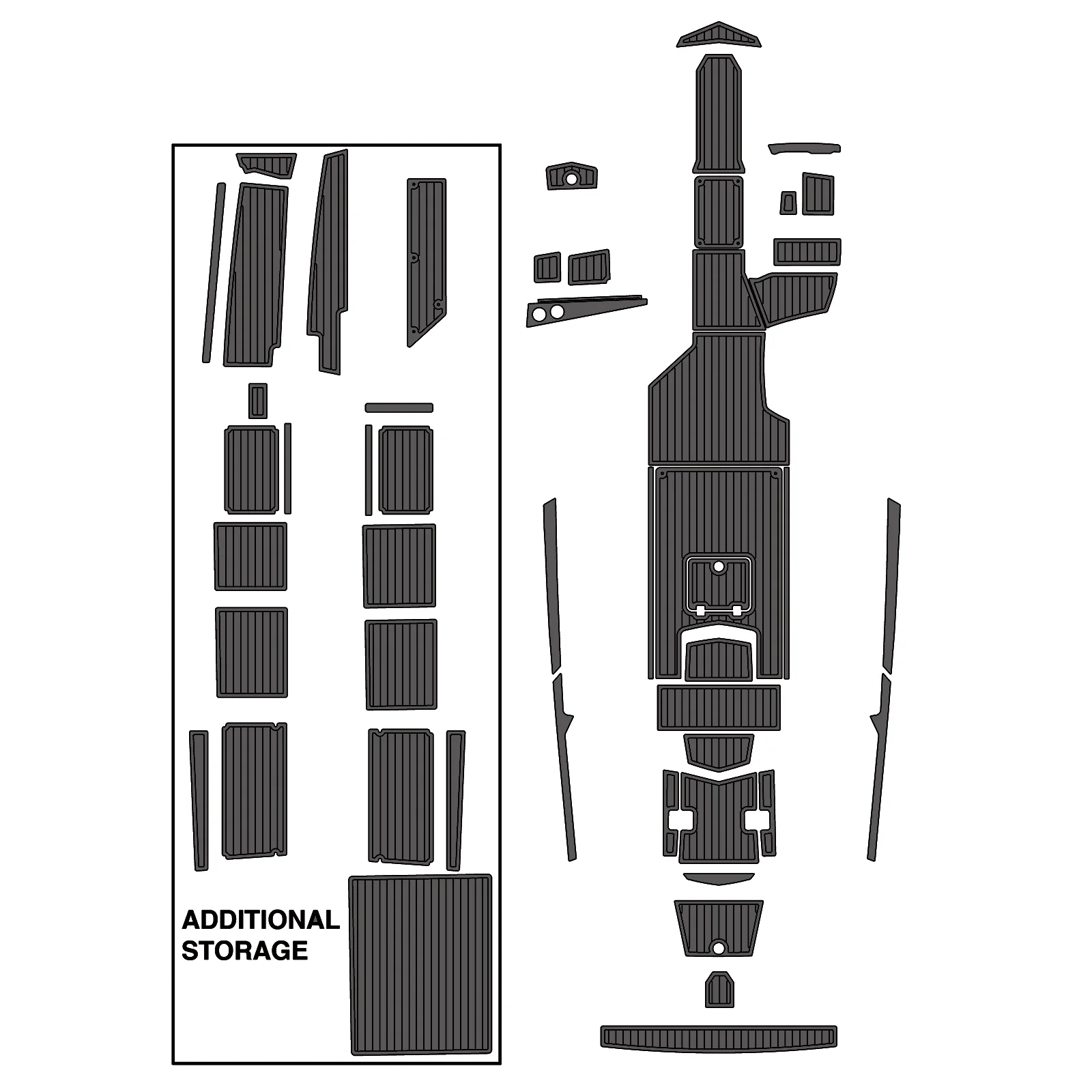 2019 Tige ZX5 – Custom EVA Foam Marine Flooring Kit - HXBYX