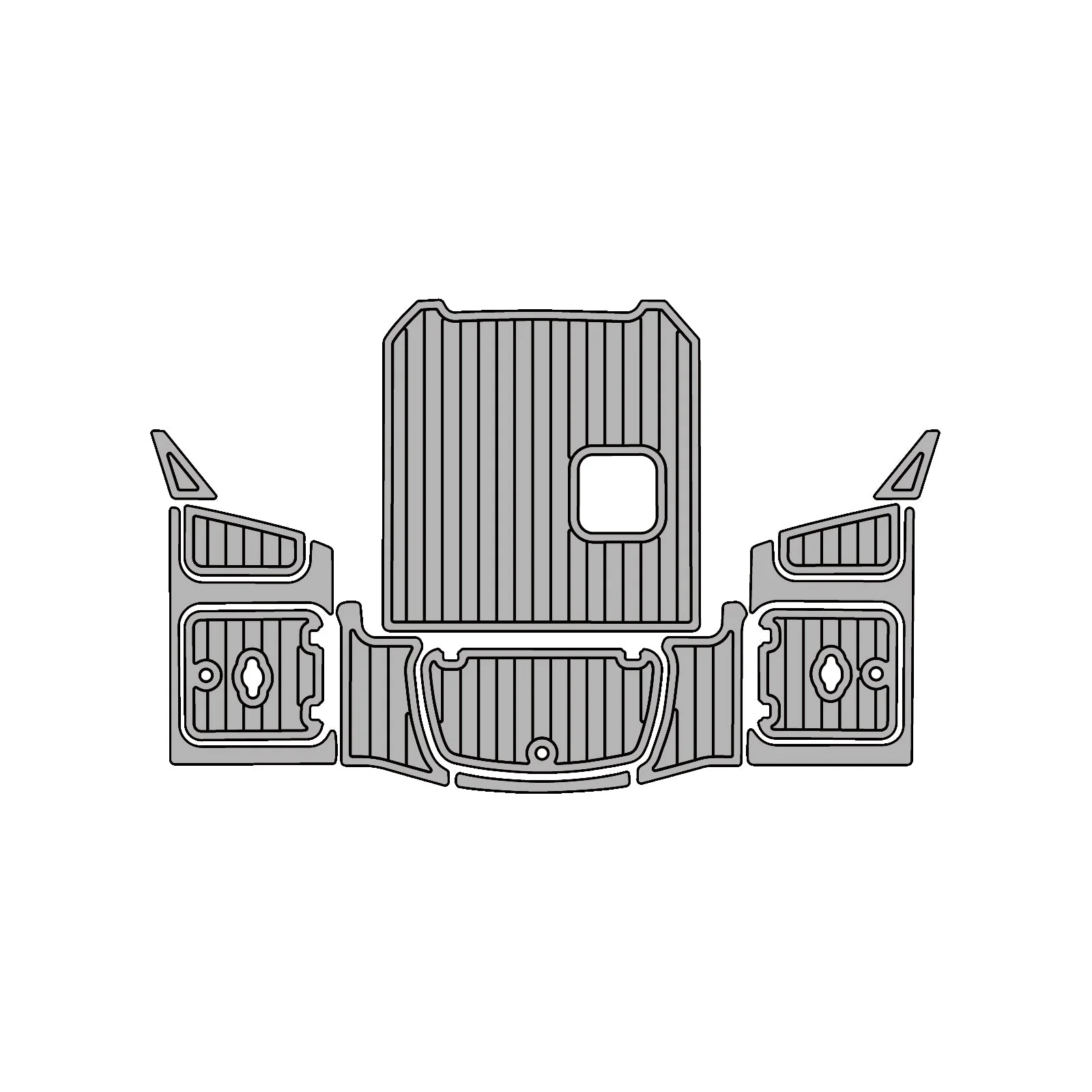 2016 | Chaparral | H2O 21ft - Custom EVA Foam Marine Flooring Kit - HXBYX