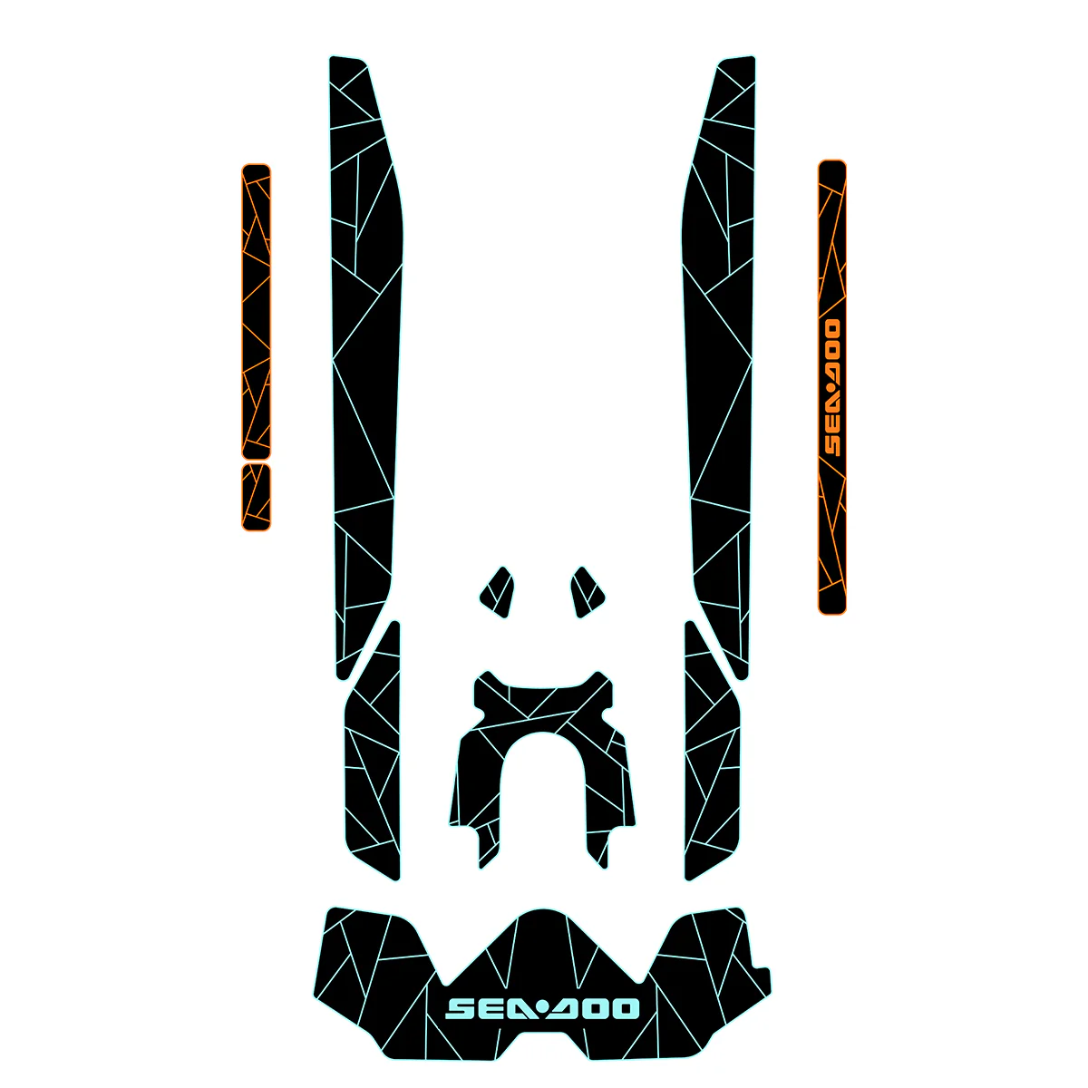 2019-2024 Sea-Doo WAKE PRO 230 - Custom EVA Foam Jet Ski Deck Mats Kit - HXBYX