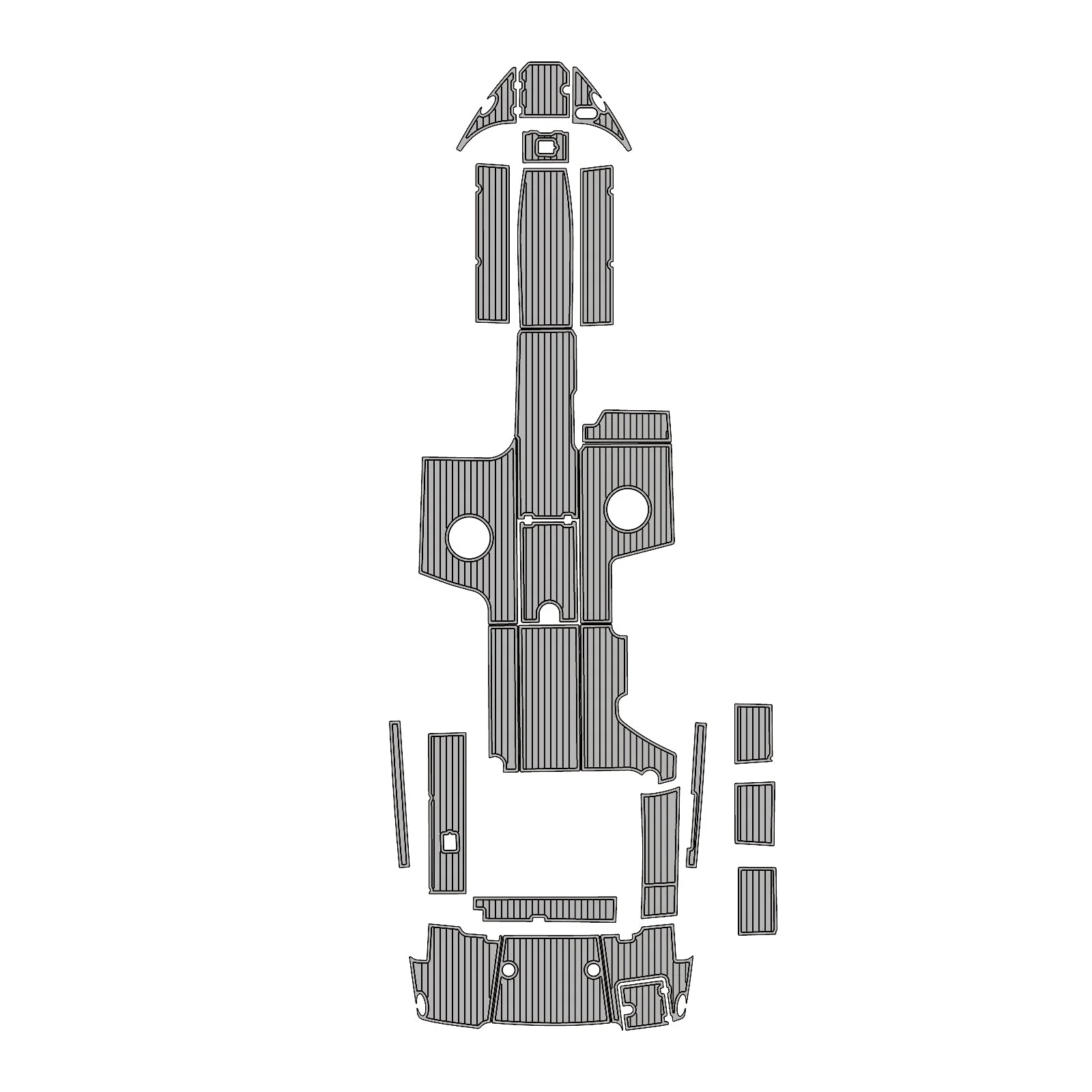 2021 | Chaparral | 370 SSX - Custom EVA Foam Marine Flooring Kit - HXBYX