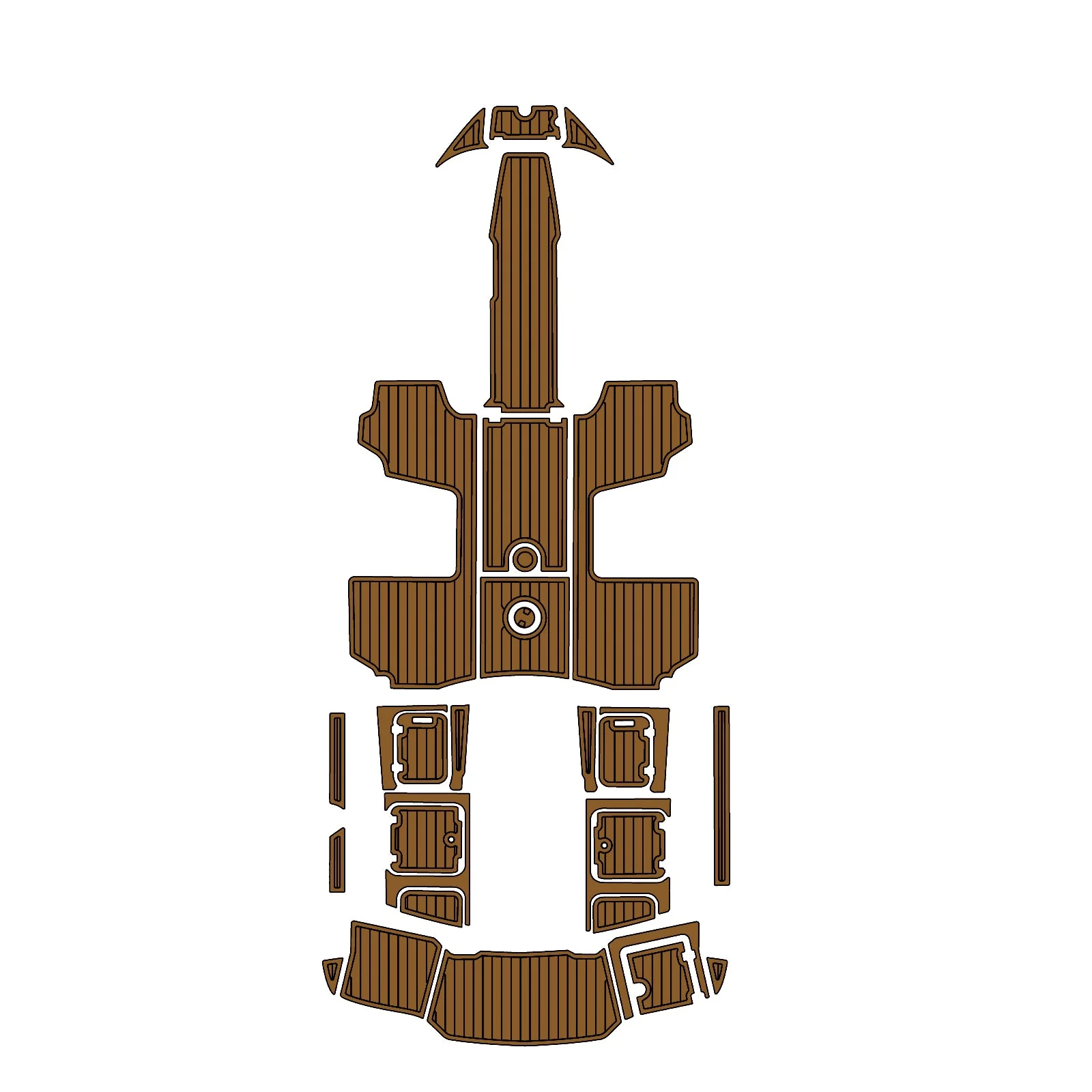 2016 | Chaparral | H2O Sport 19 - Custom EVA Foam Marine Flooring Kit - HXBYX