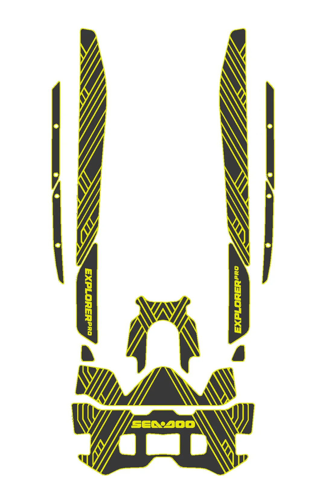 2025 Sea-Doo Explorer Pro - Custom EVA Foam Jet Ski Deck Mats Kit - HXBYX