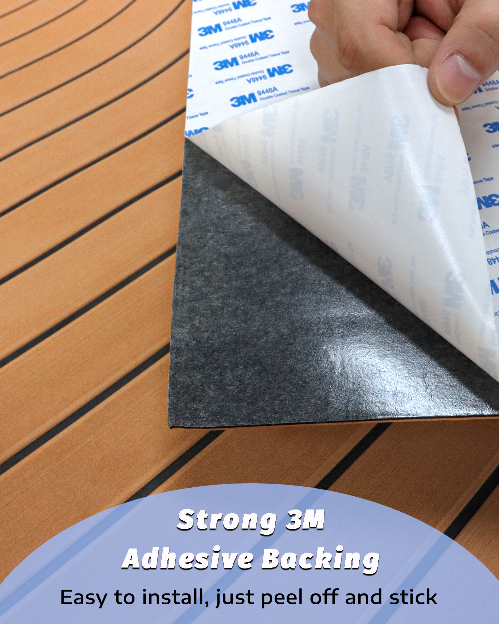 Faux Teak EVA Foam Sheet – Brown & Black - HXBYX