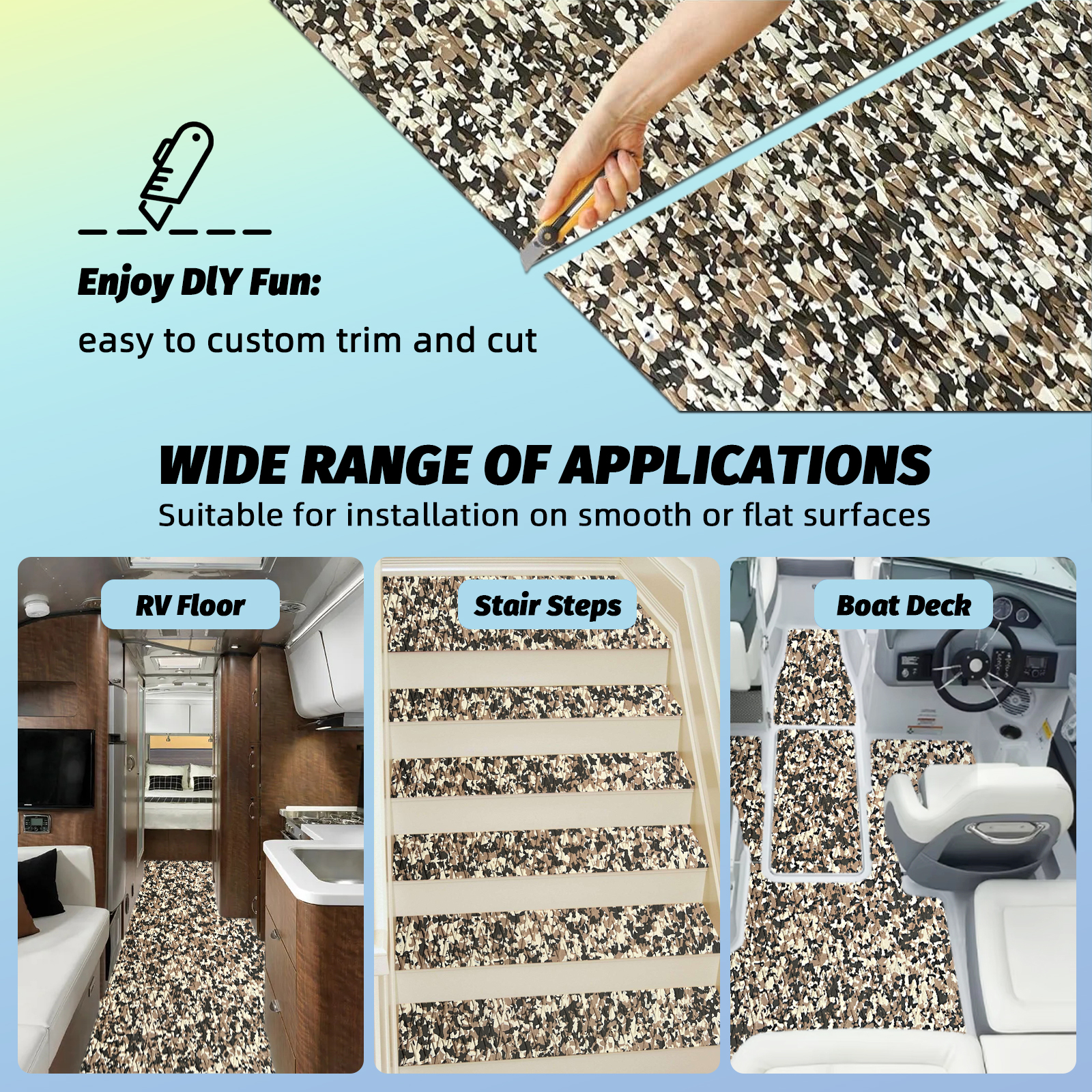 Desert Camo EVA Foam Sheet – Small Diamond Pattern - HXBYX