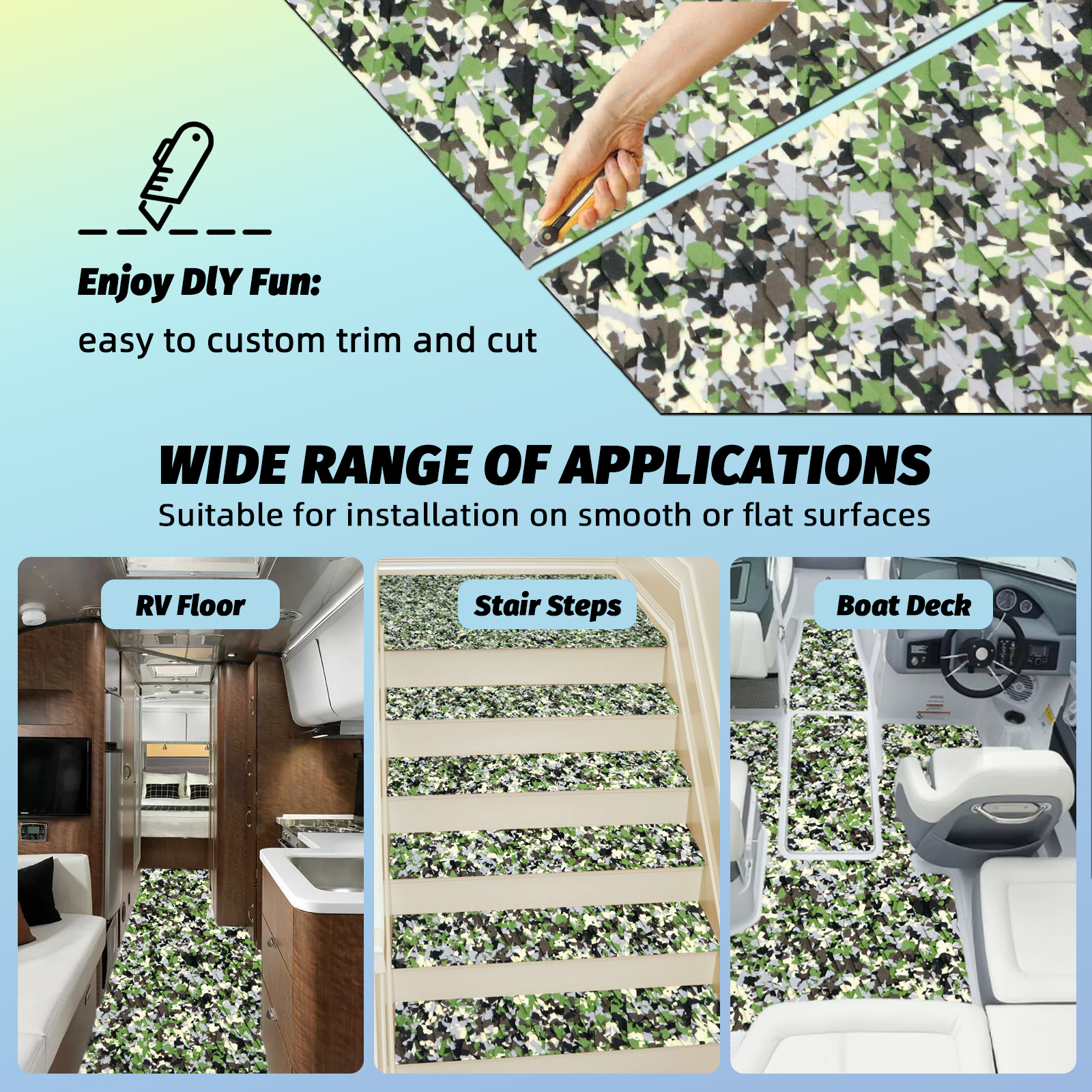 Jungle Camo EVA Foam Sheet – Small Diamond Pattern - HXBYX