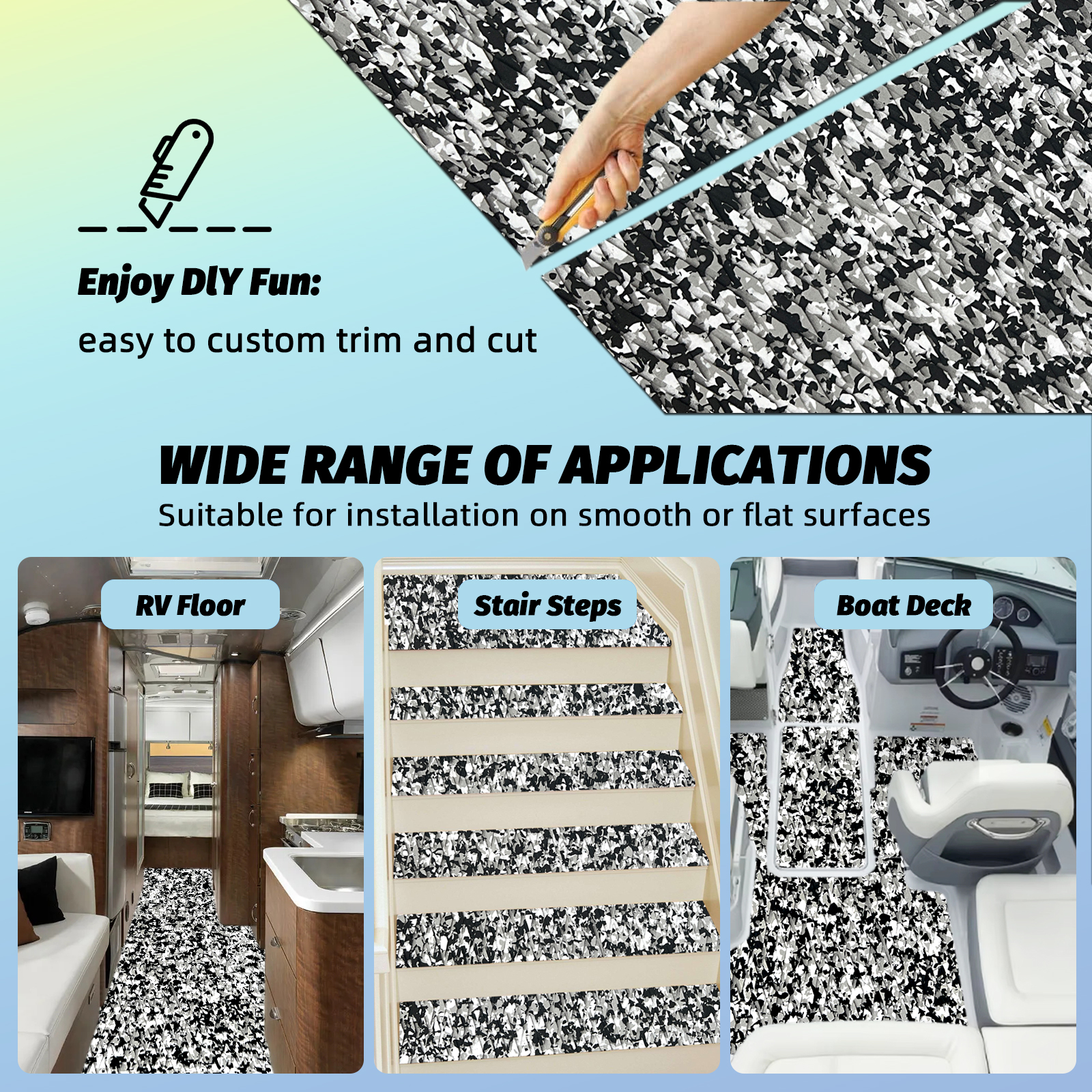 Snow Camo EVA Foam Sheet – Small Diamond Pattern - HXBYX