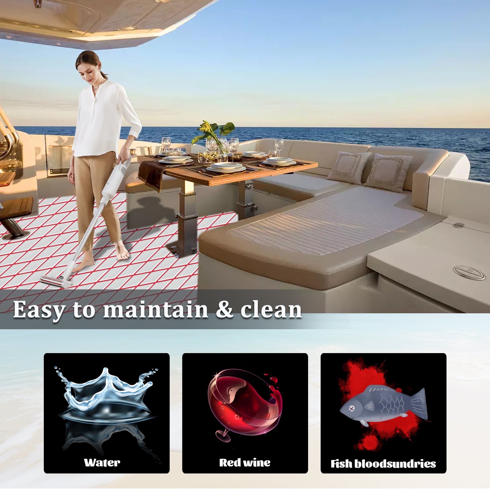 Engraved Diamond EVA Foam Sheet – Gray & Red - HXBYX