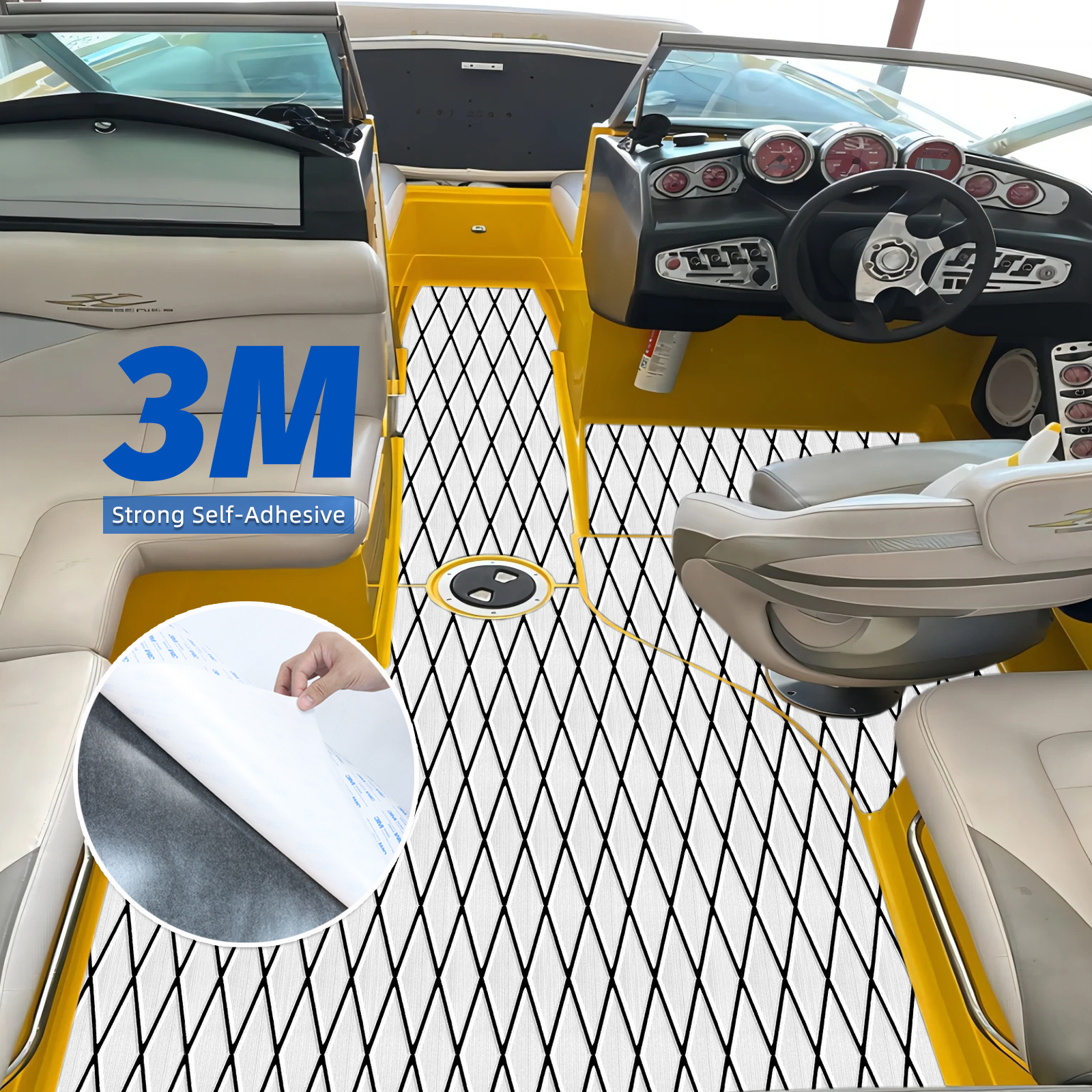 Engraved Diamond EVA Foam Sheet – Gray & Black - HXBYX