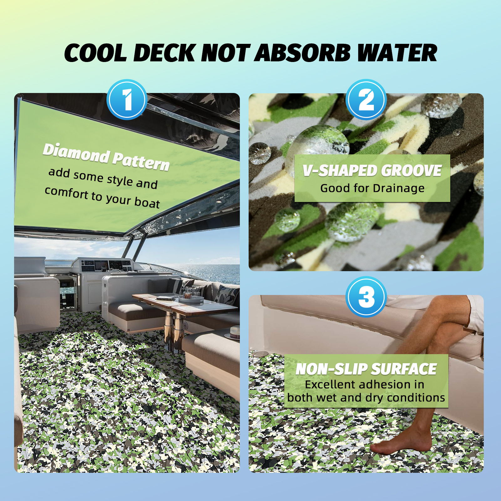 Jungle Camo EVA Foam Sheet – Small Diamond Pattern - HXBYX