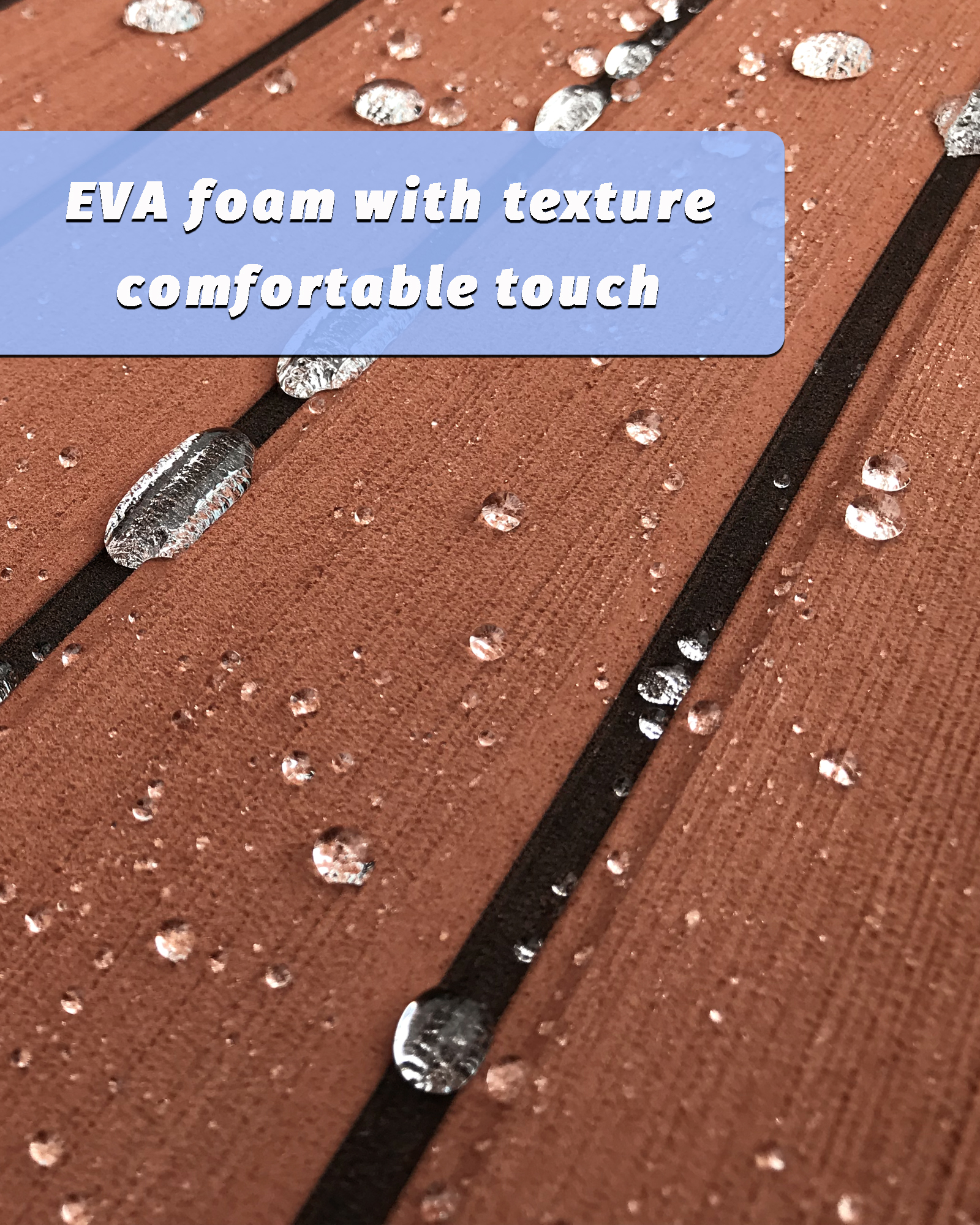 Faux Teak EVA Foam Sheet – Dark Brown & Black - HXBYX