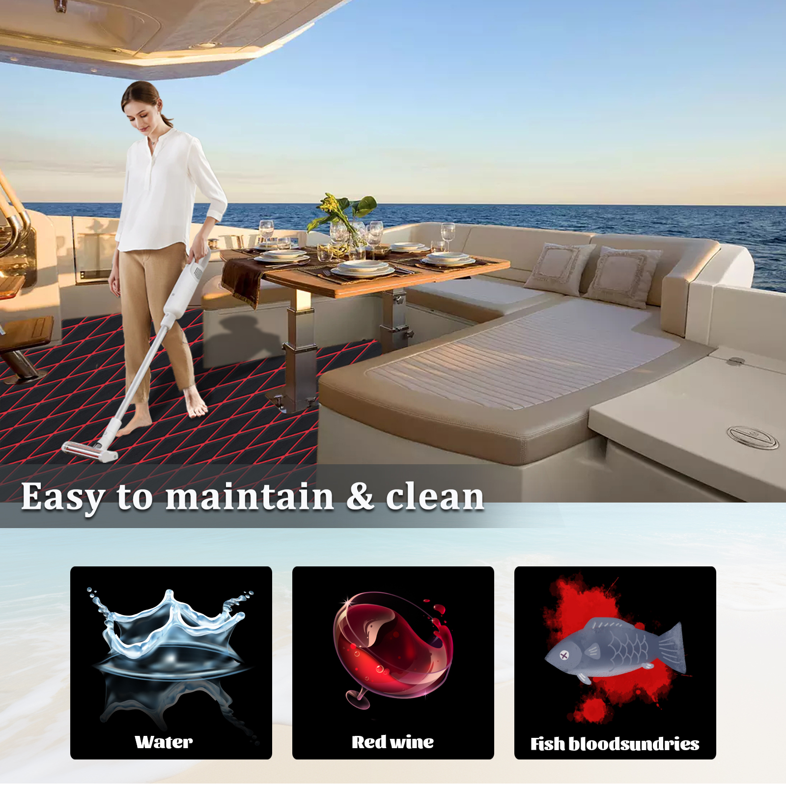 Engraved Diamond EVA Foam Sheet – Black & Red - HXBYX