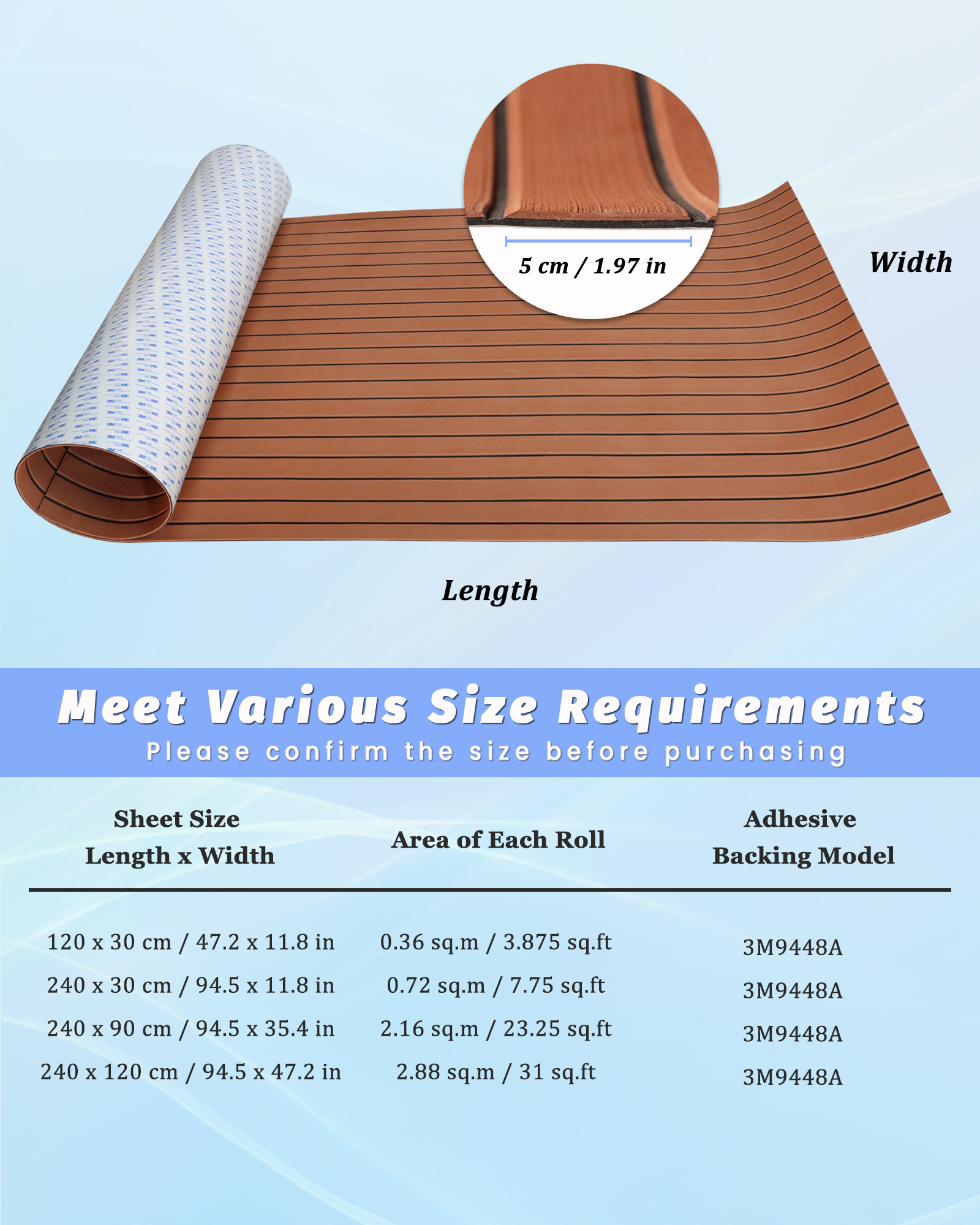 Faux Teak EVA Foam Sheet – Dark Brown & Black - HXBYX