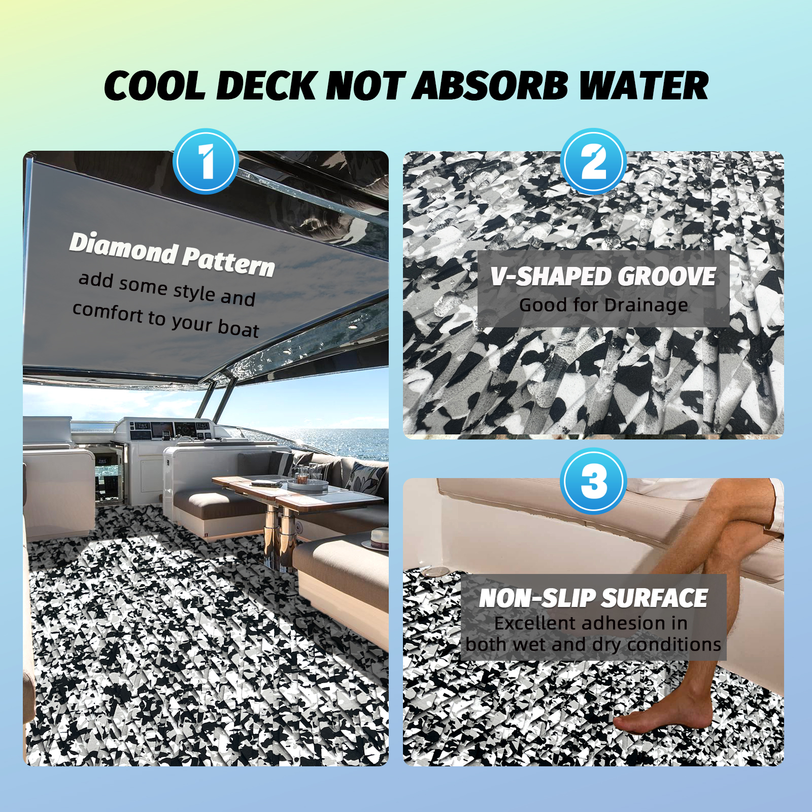 Snow Camo EVA Foam Sheet – Small Diamond Pattern - HXBYX