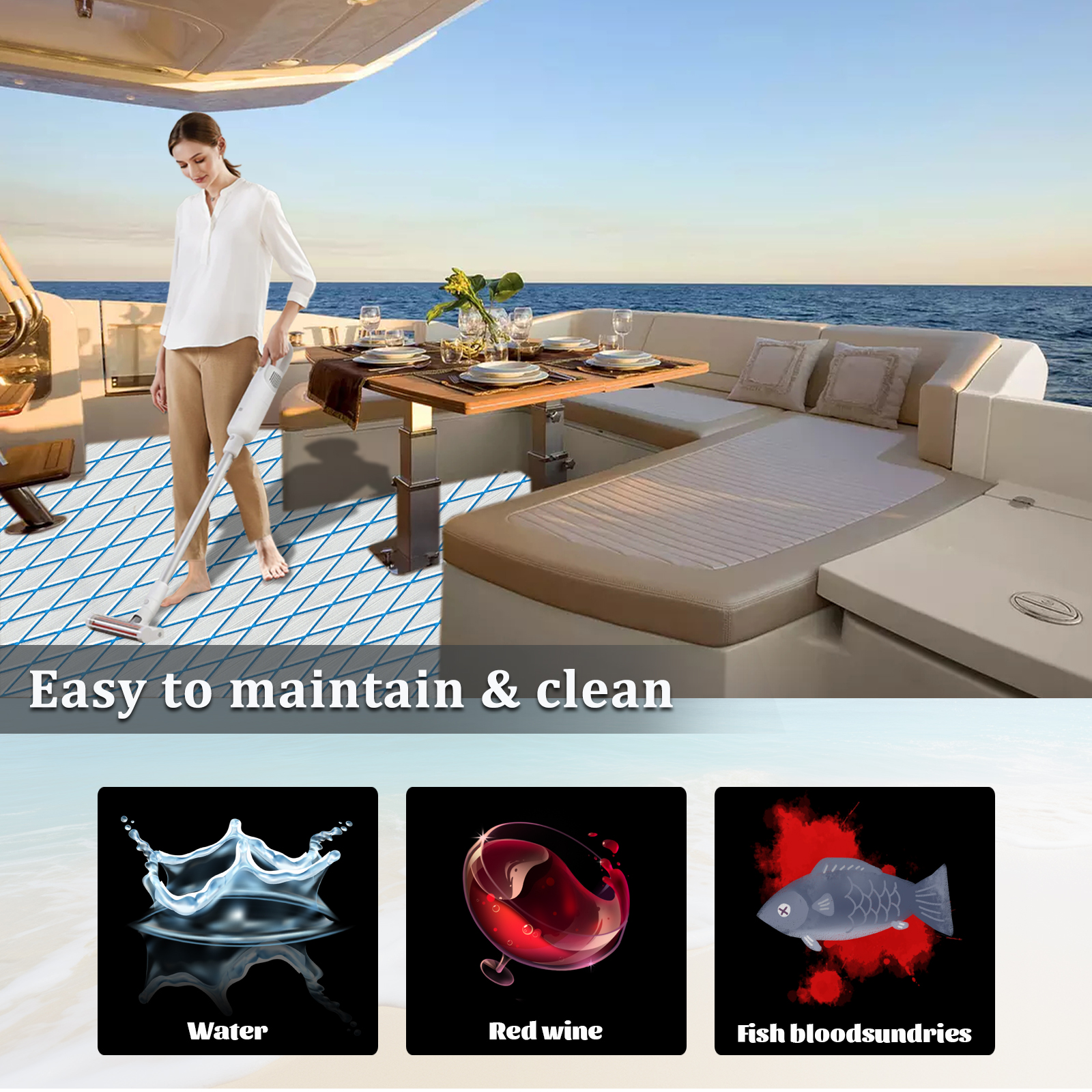 Engraved Diamond EVA Foam Sheet – Gray & Blue - HXBYX