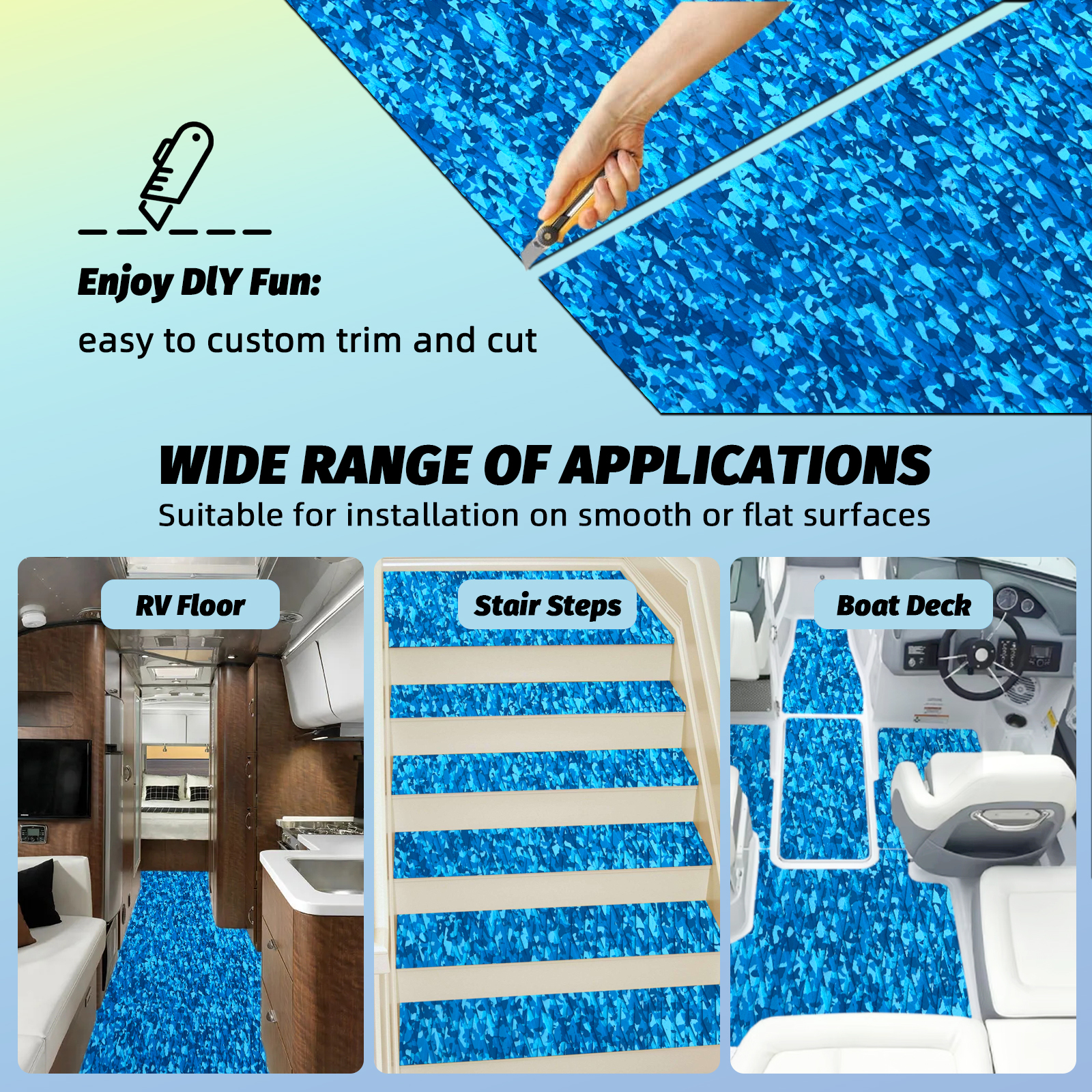 Marine Camo EVA Foam Sheet – Small Diamond Pattern - HXBYX