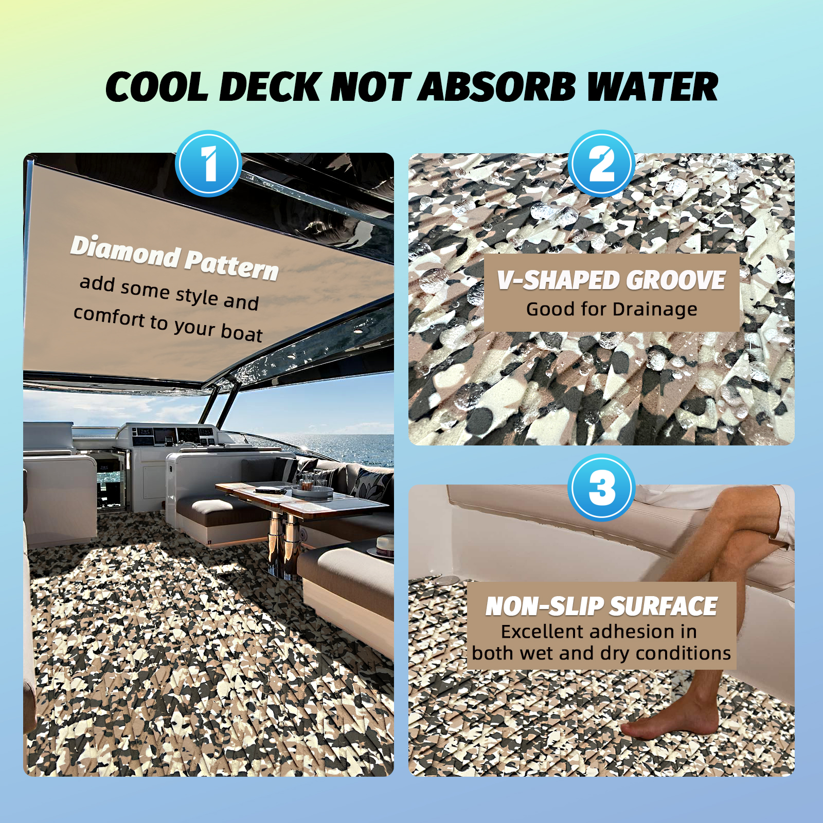 Desert Camo EVA Foam Sheet – Small Diamond Pattern - HXBYX