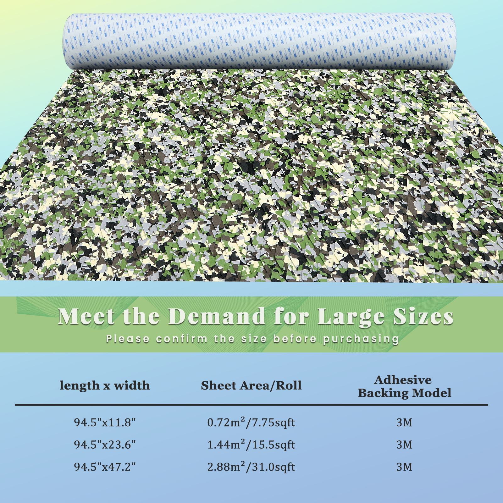 Jungle Camo EVA Foam Sheet – Small Diamond Pattern - HXBYX
