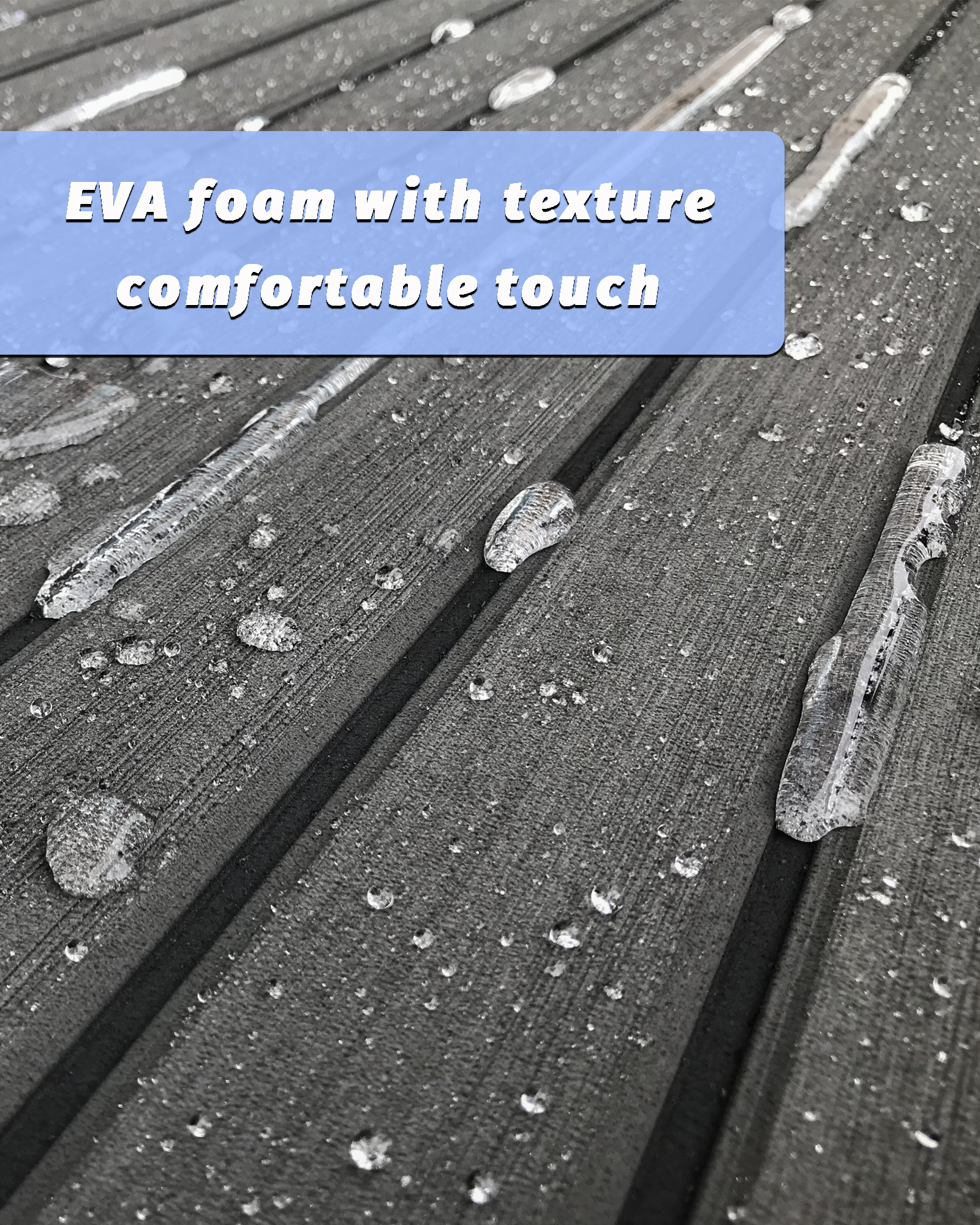 Faux Teak EVA Foam Sheet – Dark Gray & Black - HXBYX