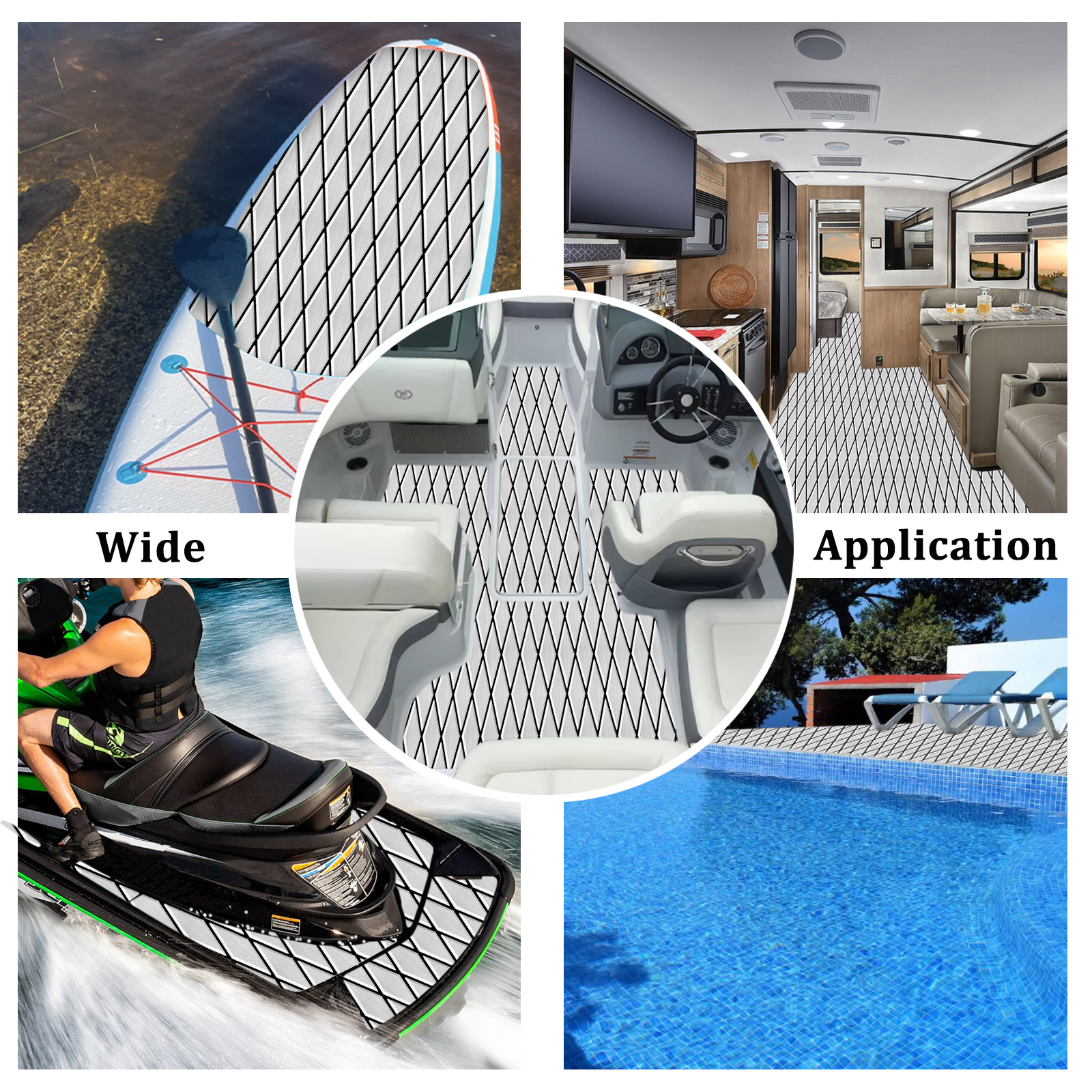 Engraved Diamond EVA Foam Sheet – Gray & Black - HXBYX