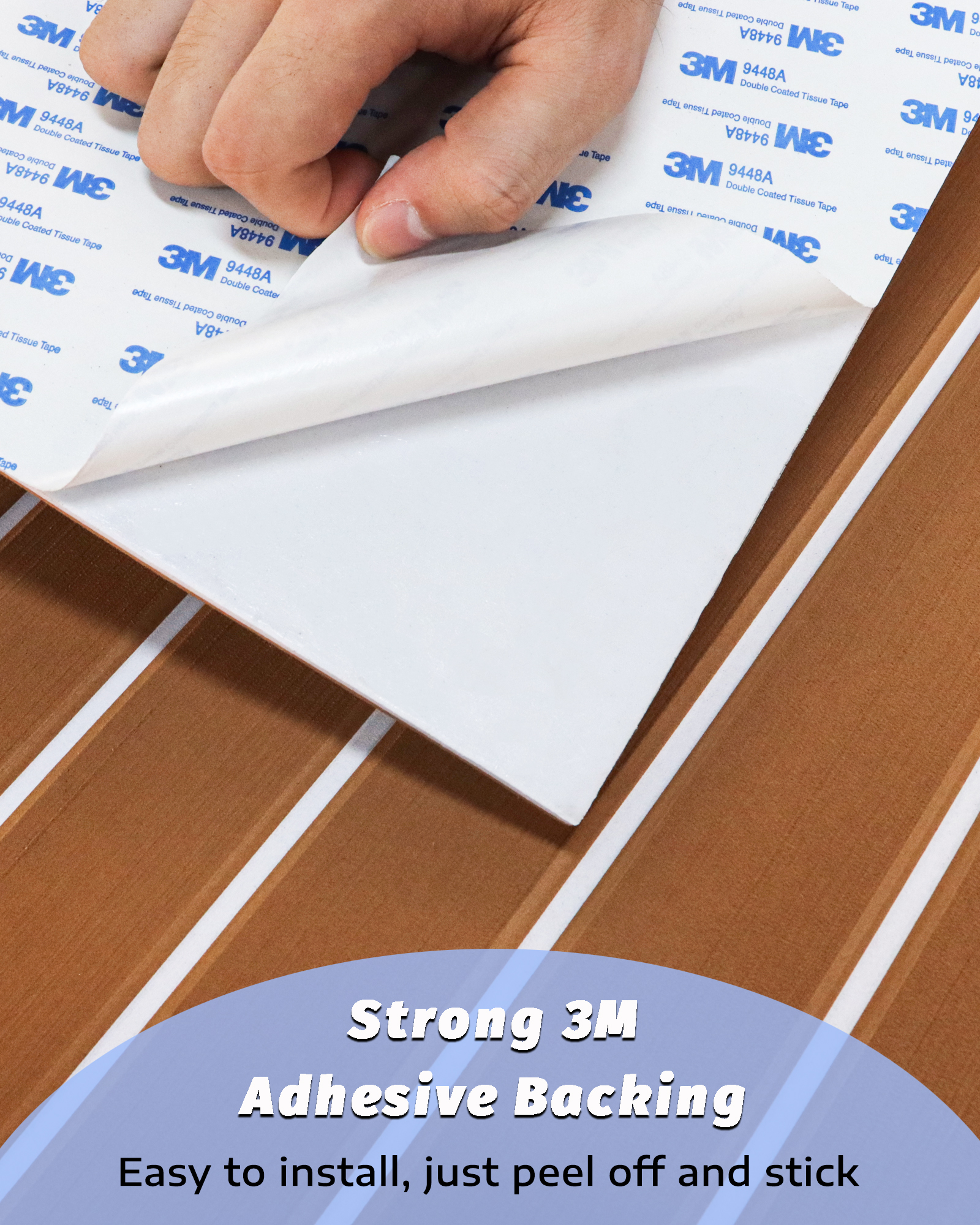 Faux Teak EVA Foam Sheet – Brown & White - HXBYX