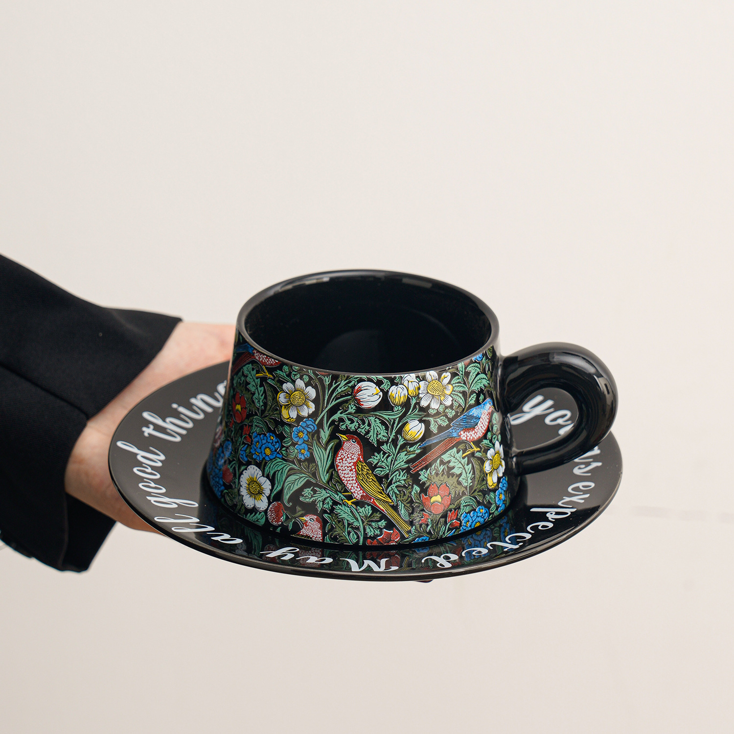 Ceramic Cup with Saucer