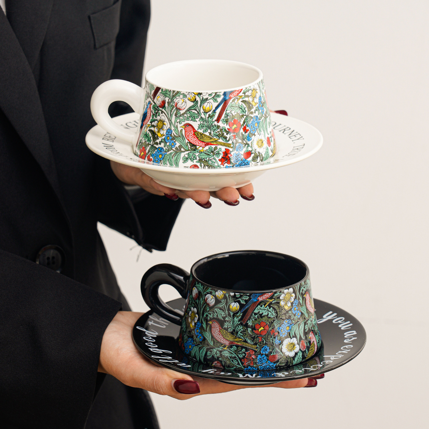 Ceramic Cup with Saucer