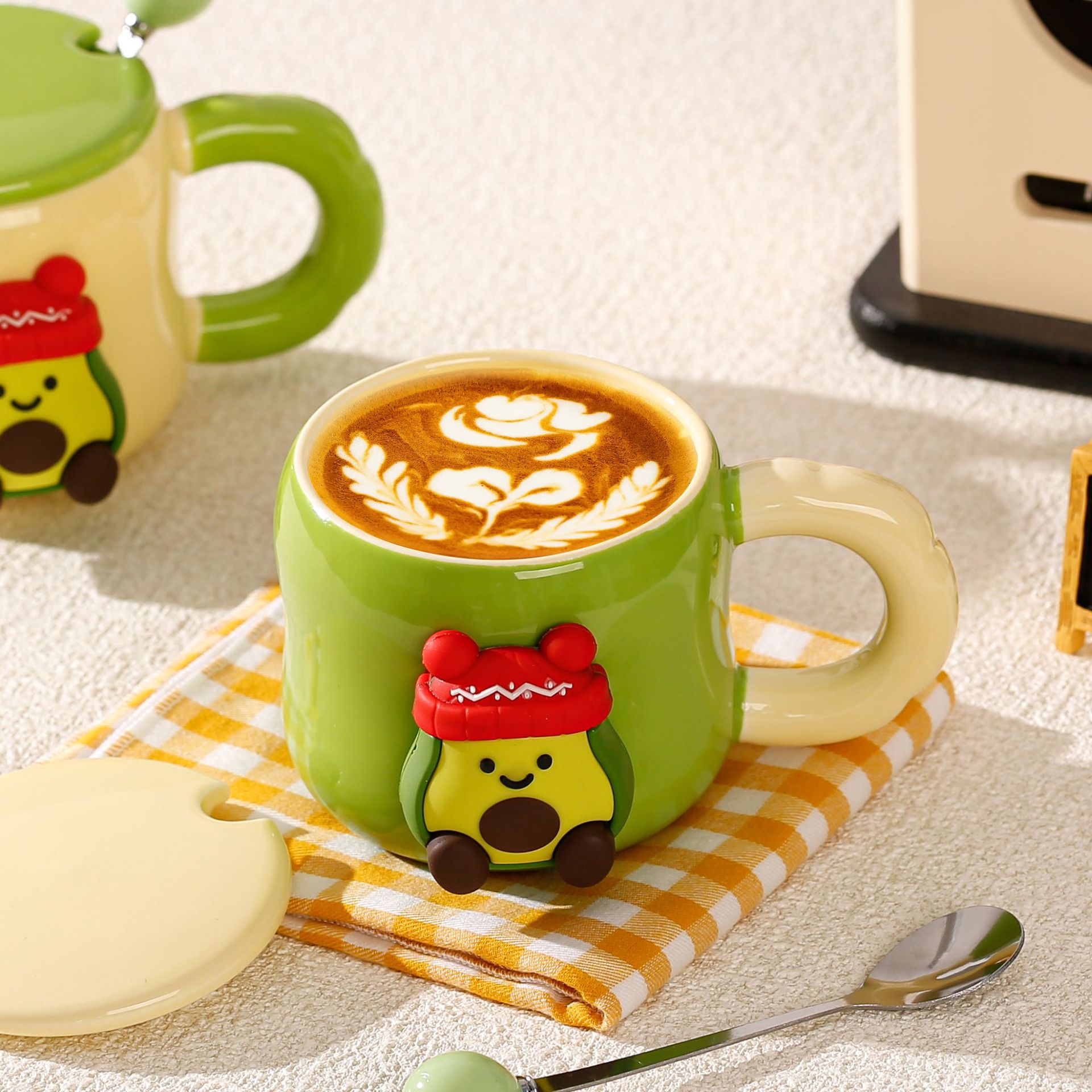 Avocado-Themed Ceramic Mug