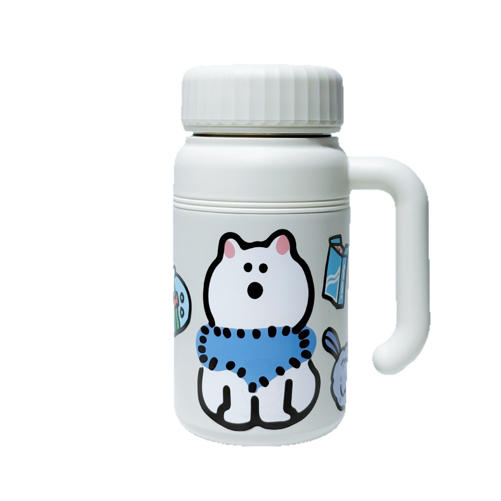 Cartoon Dog Themed Insulated Mug