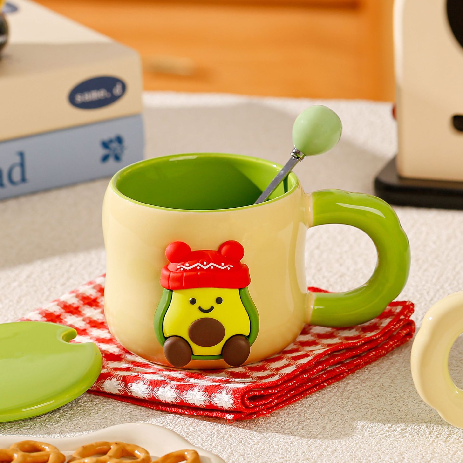 Avocado-Themed Ceramic Mug